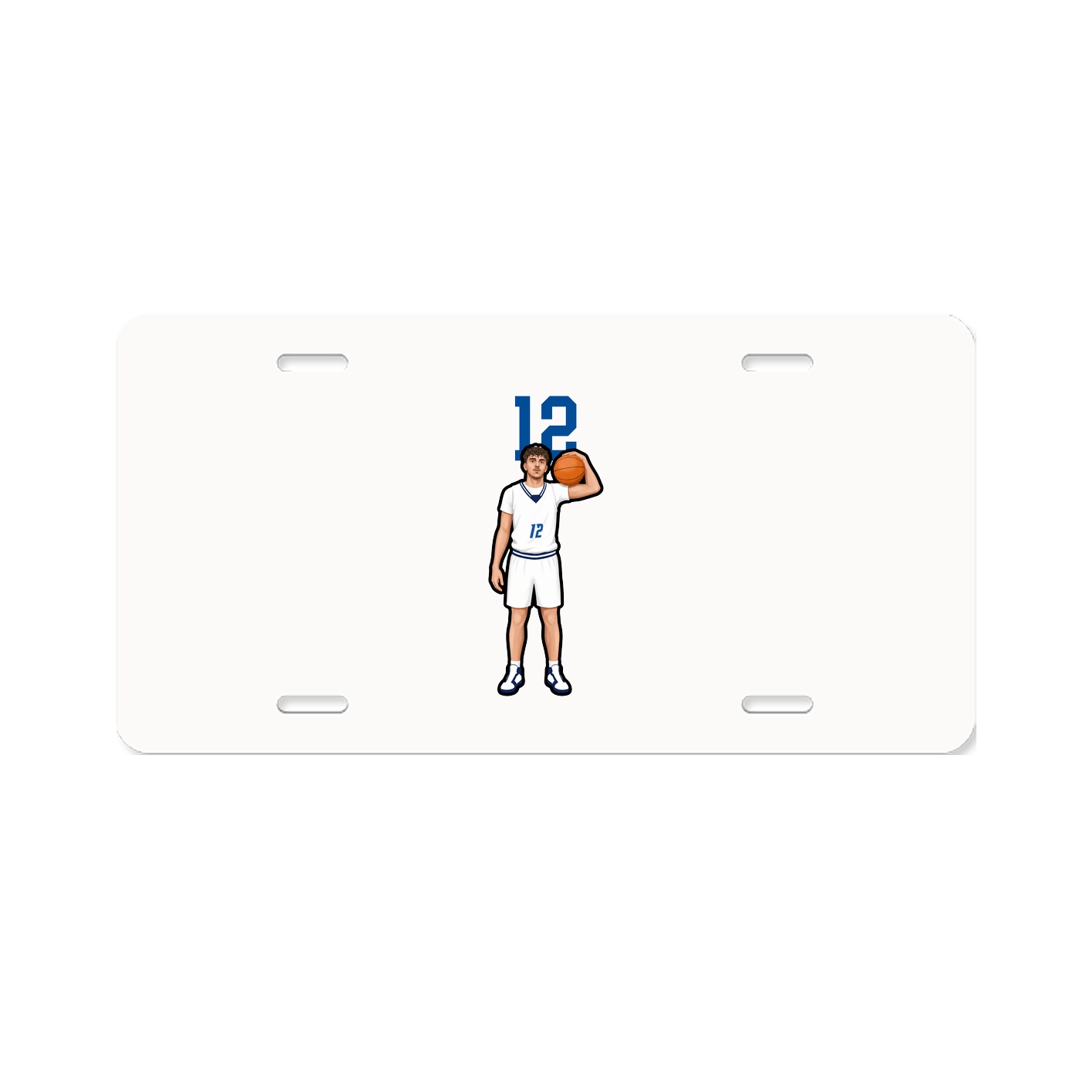 License Plate — Number Top in Classic