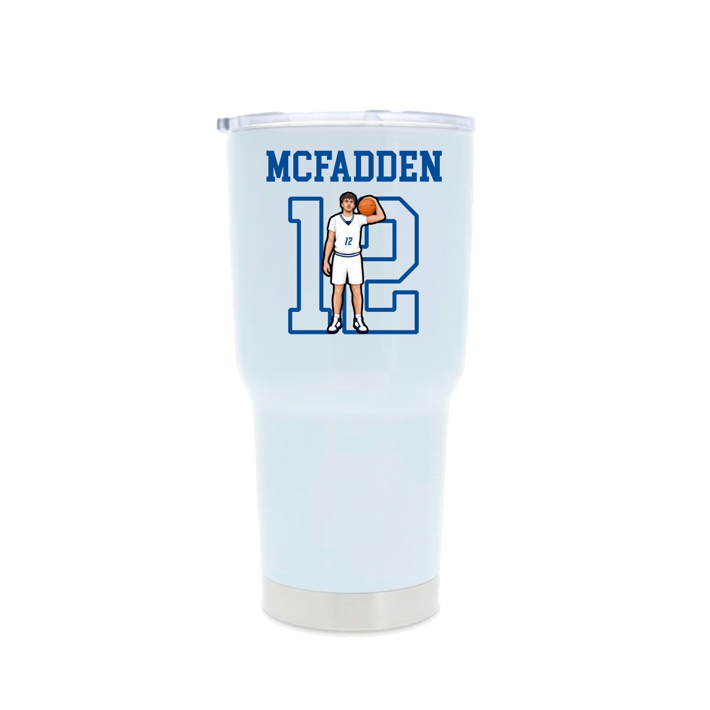30oz Stainless Steel Tumbler — Shirsey in White