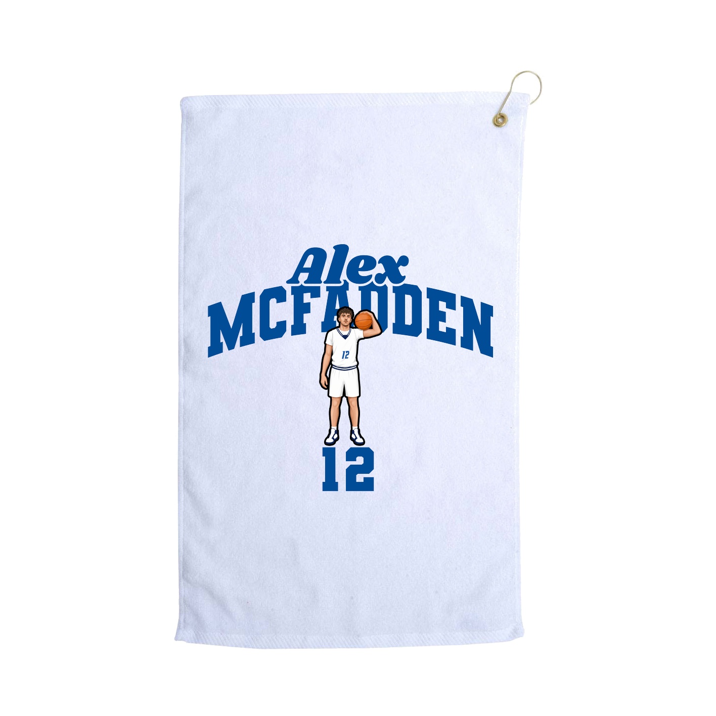 Golf Towel — Signature Arch in White