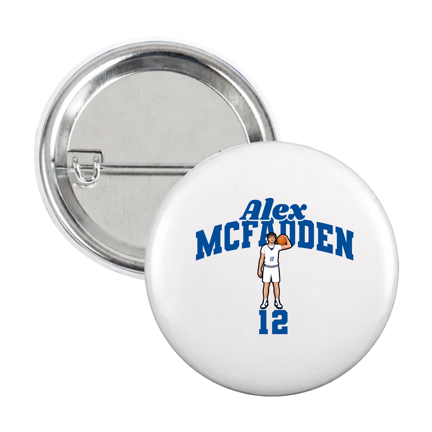 Game Day Button — Signature Arch in White