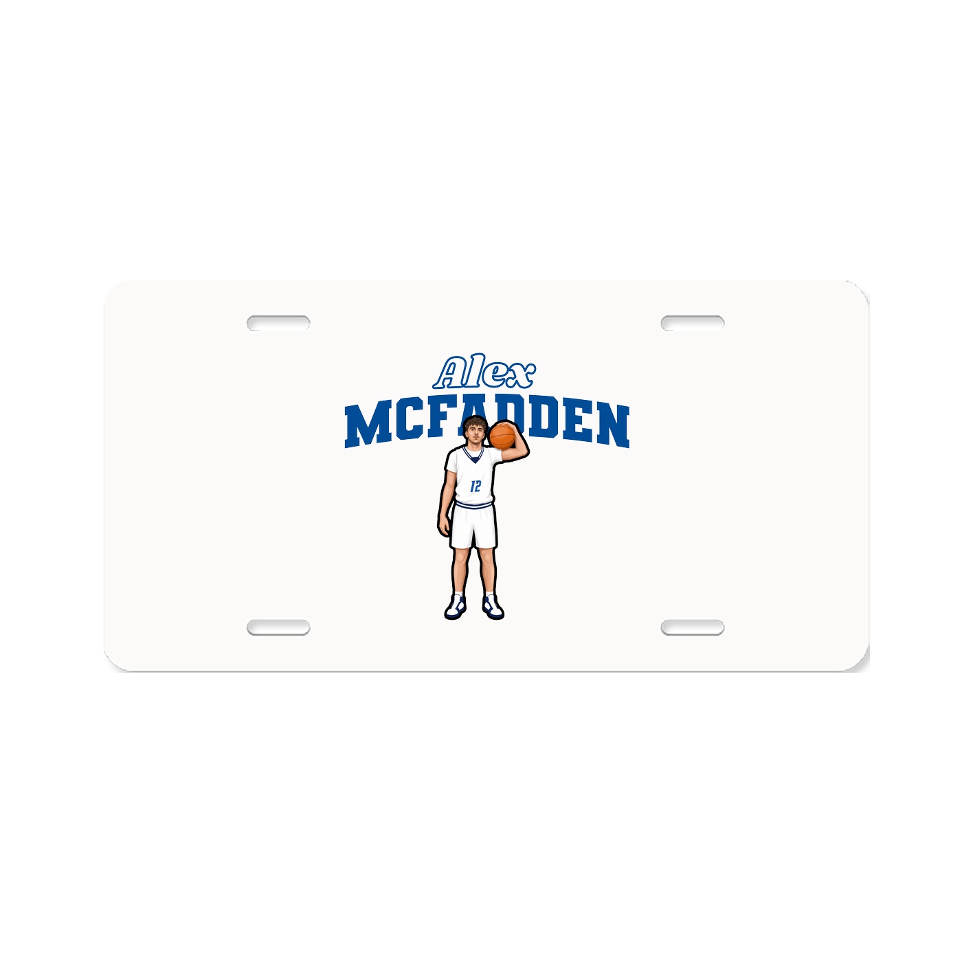 License Plate — Name Arch in Classic