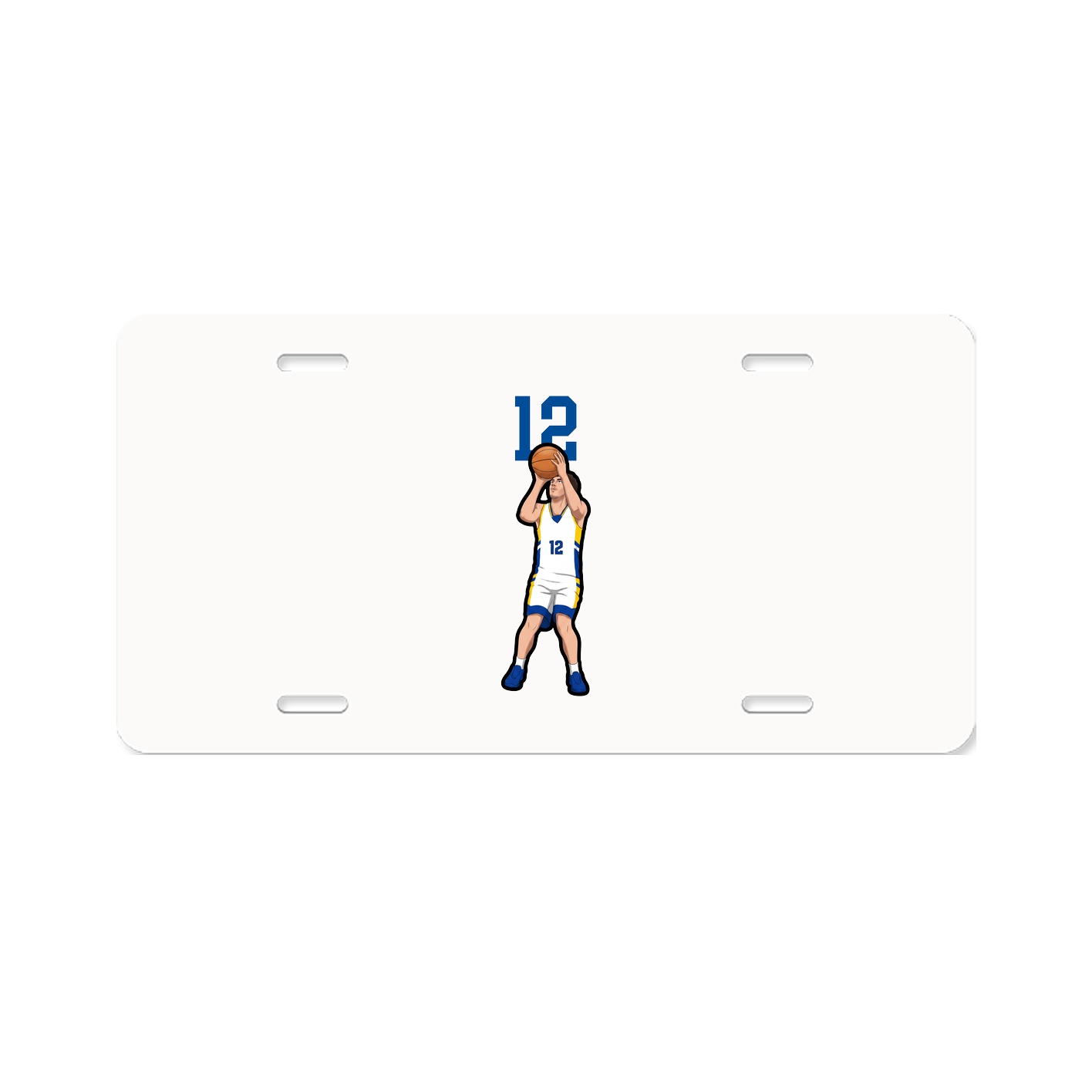 License Plate — Number Top in Classic