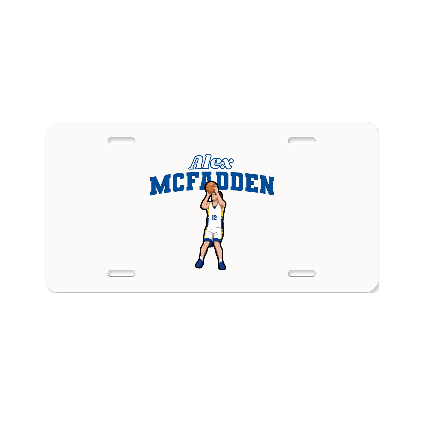 License Plate — Name Arch in Classic