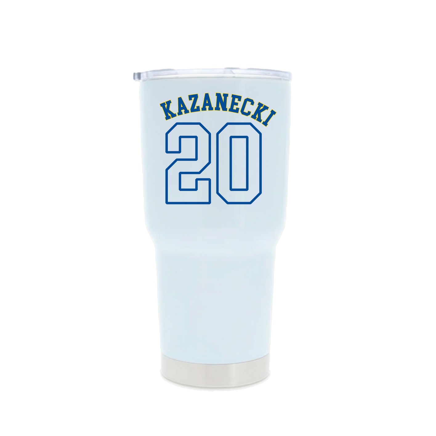 30oz Stainless Steel Tumbler — Shirsey Arch in White