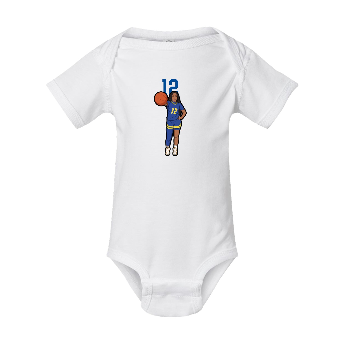Baby Onesie — Number Top in White