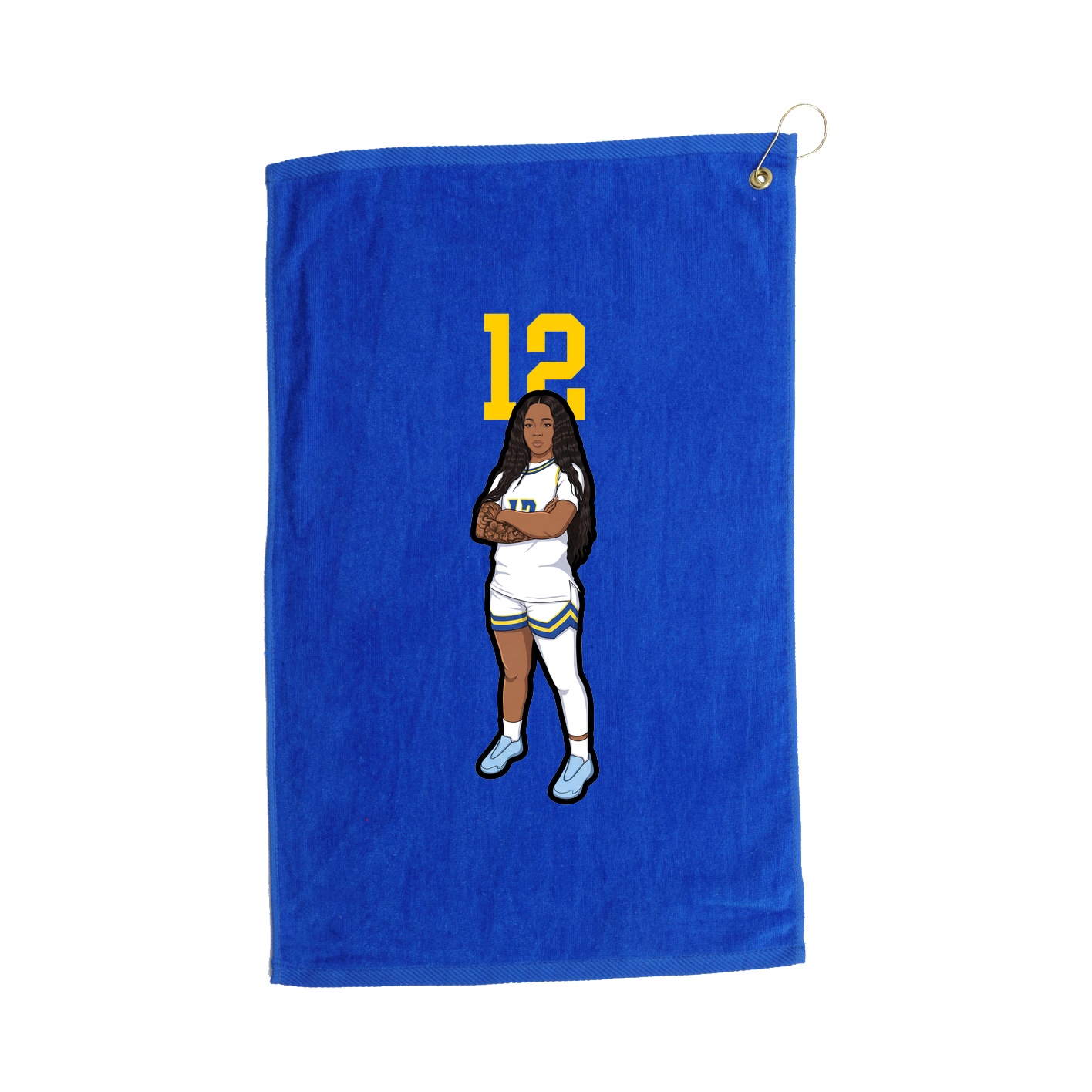 Golf Towel — Number Top in Royal