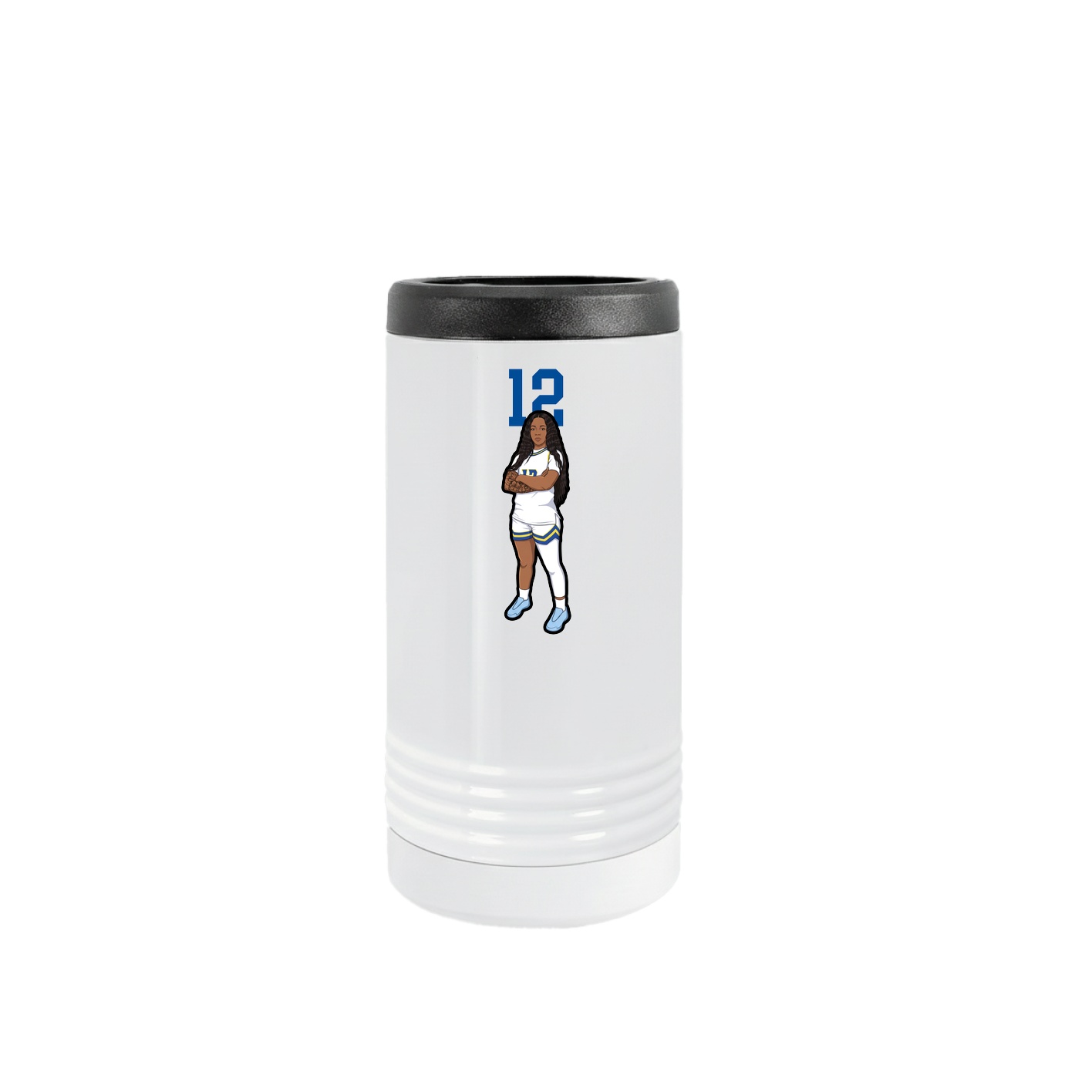 Slim Beverage Holder — Number Top in White
