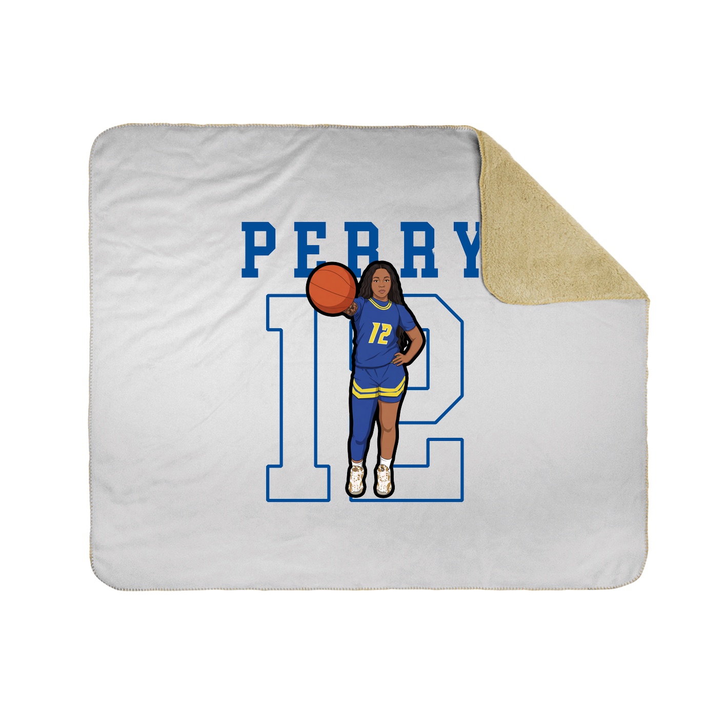 Throw Blanket — Shirsey in White