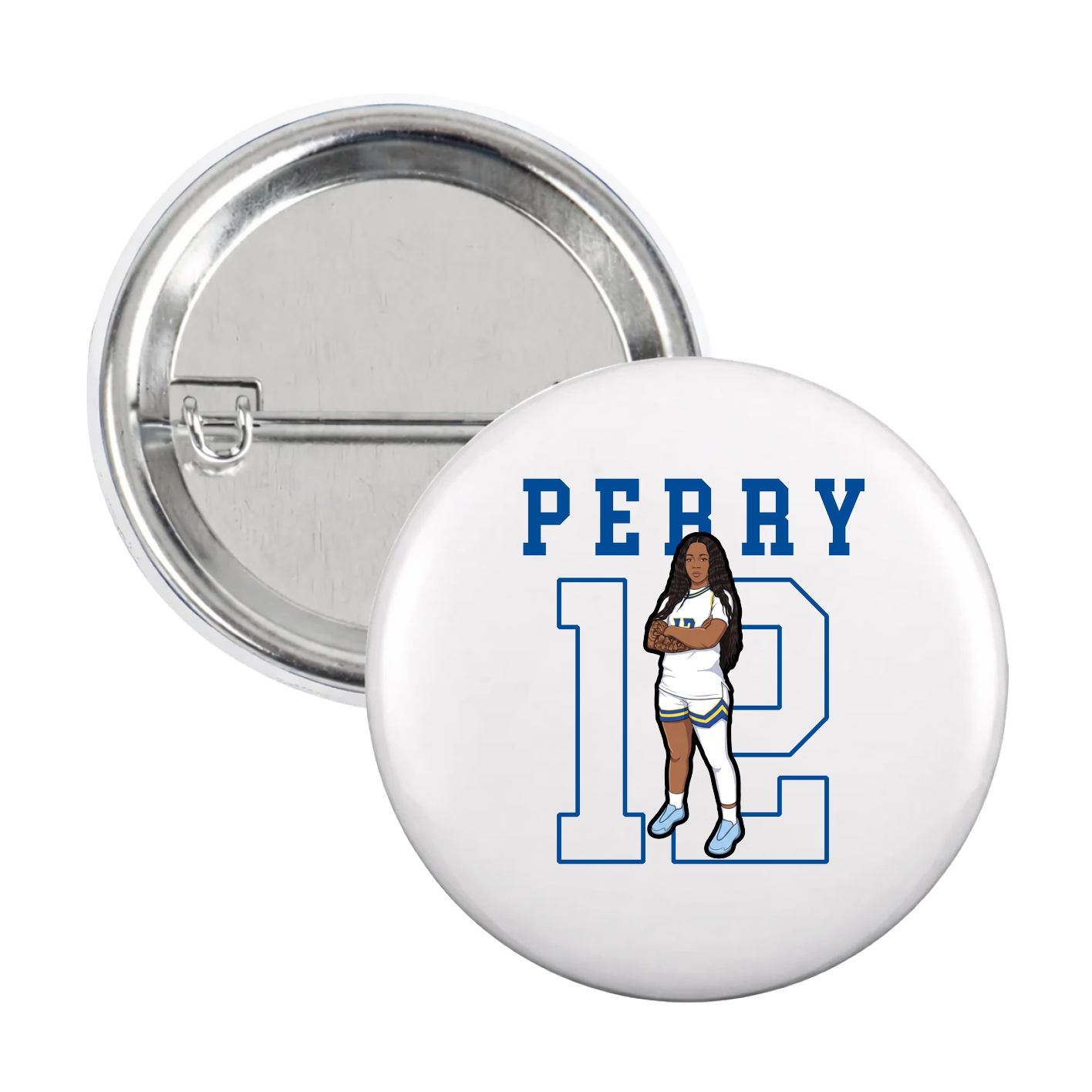 Game Day Button — Shirsey in White