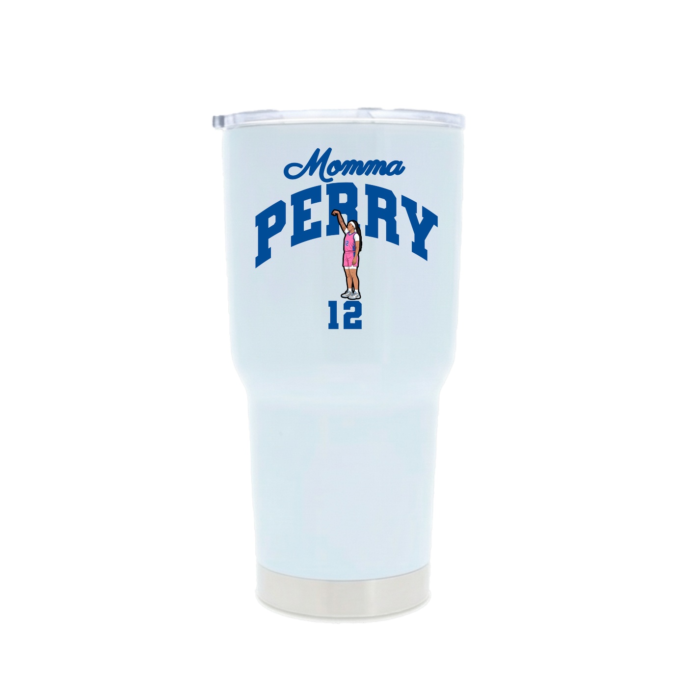 30oz Stainless Steel Tumbler — Mothers Day Arch in White