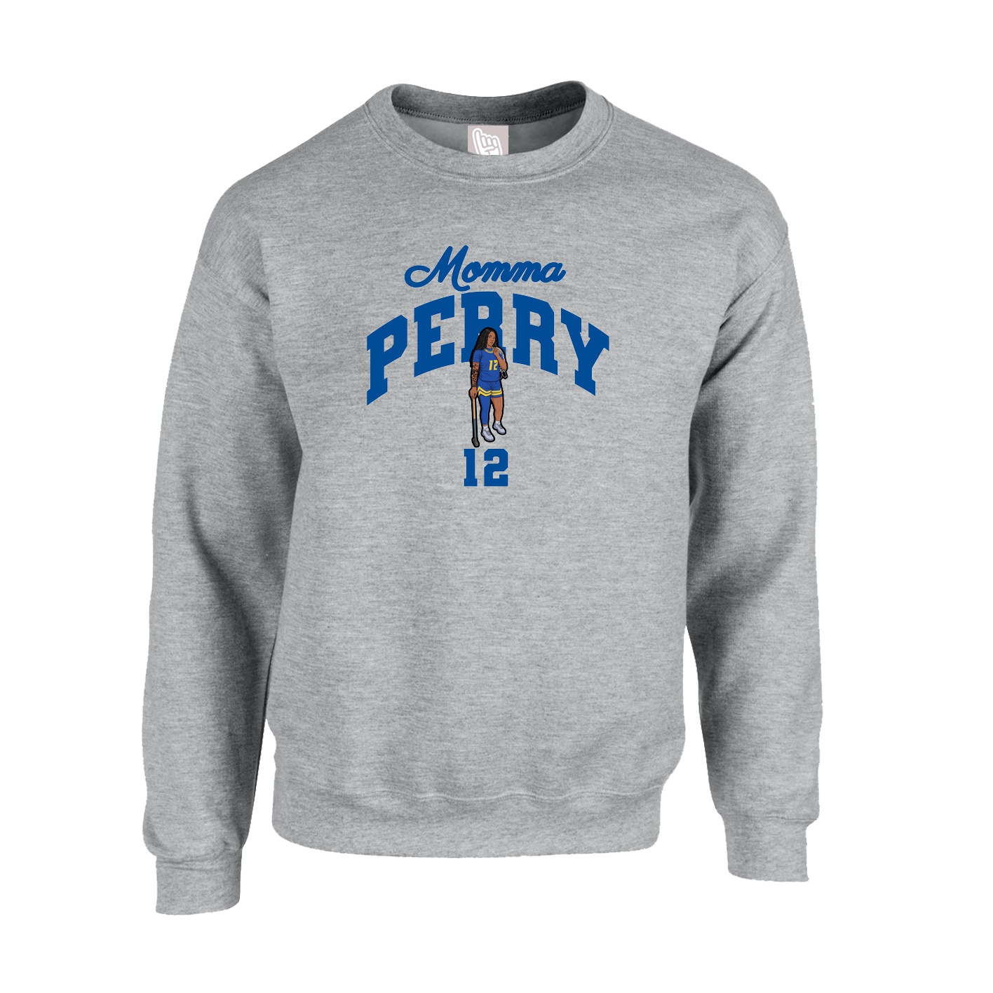 Fleece Crew — Mothers Day Arch in Grey
