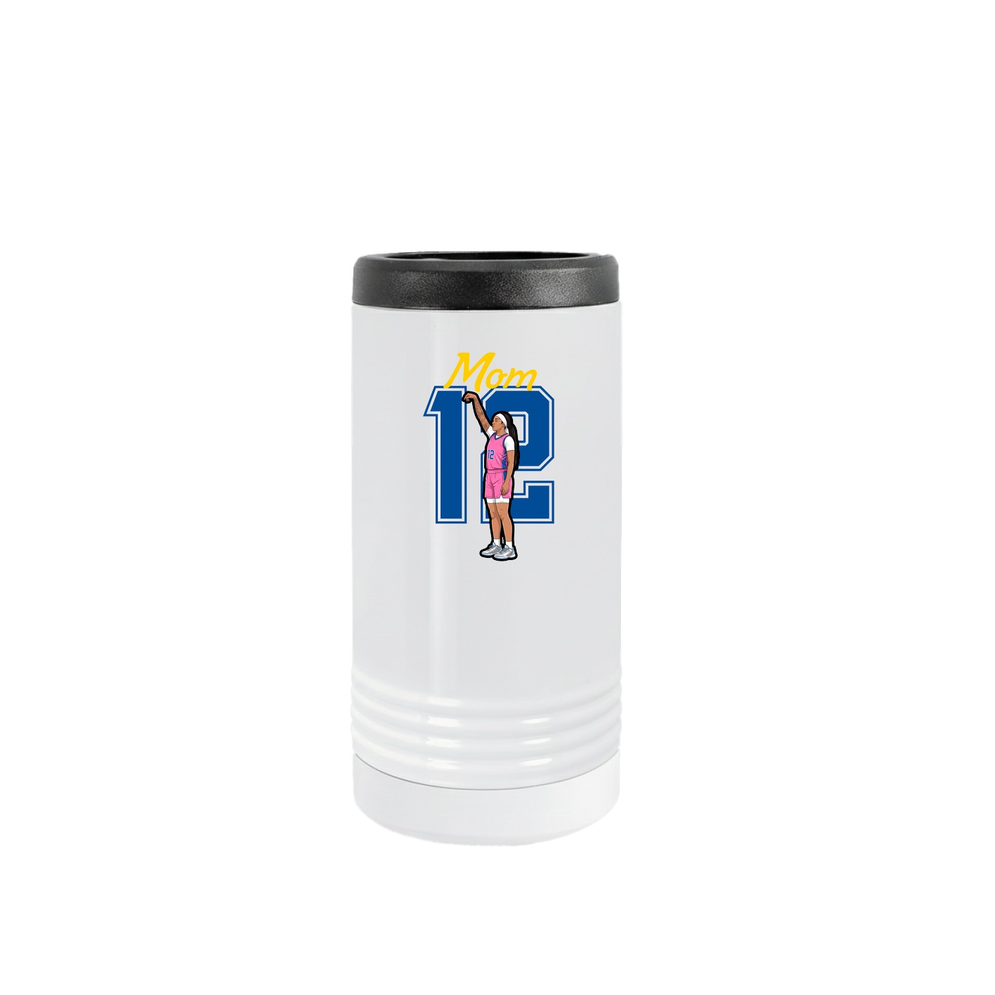 Slim Beverage Holder — Mothers Day Shirsey in White