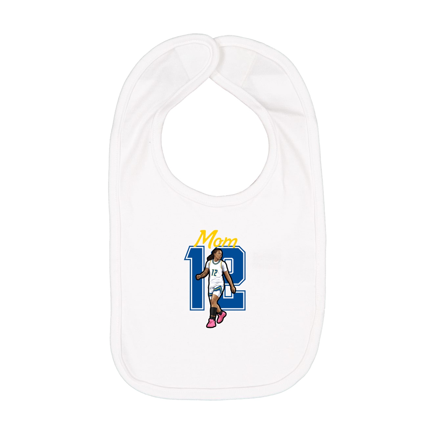 Infant Bib — Mothers Day Shirsey in White