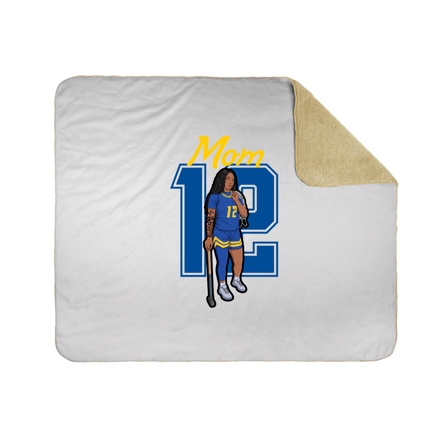 Throw Blanket — Mothers Day Shirsey in White