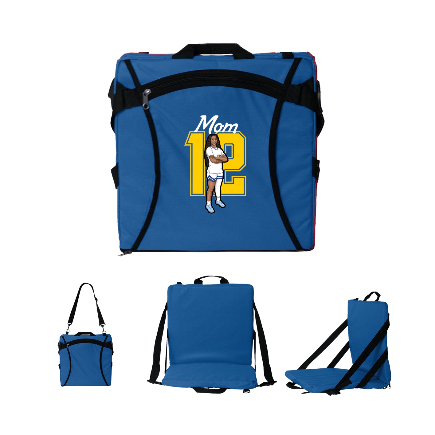 Folding Stadium Seat — Mothers Day Shirsey in Royal