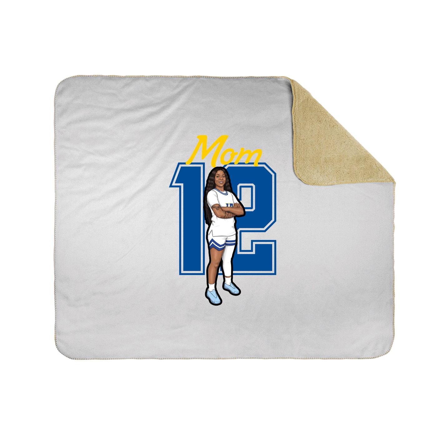 Throw Blanket — Mothers Day Shirsey in White