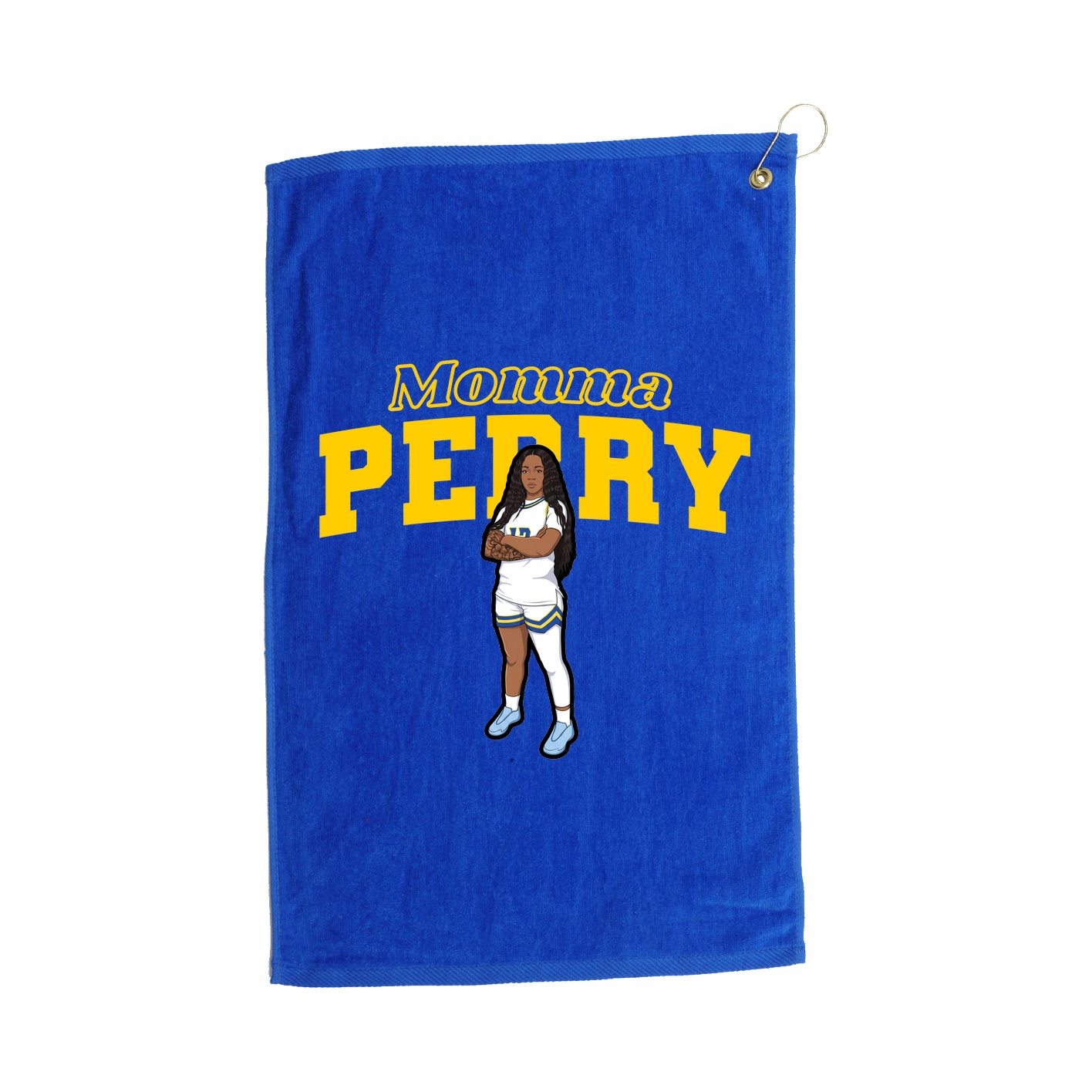 Golf Towel — Mothers Day Block in Royal