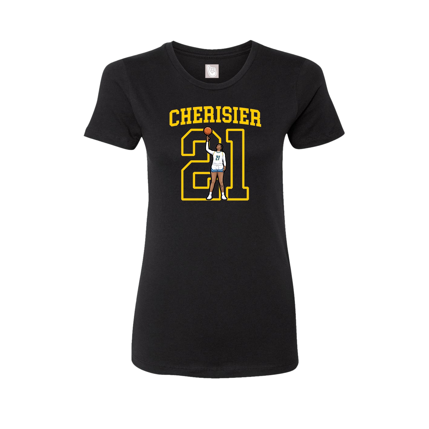 Fitted Women's Tee — Shirsey in Black