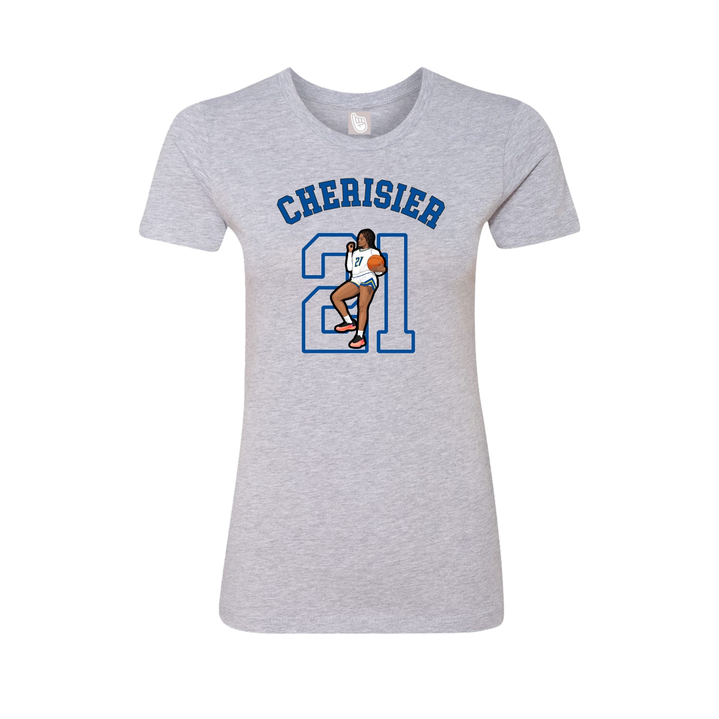 Fitted Women's Tee — Shirsey Arch in Grey