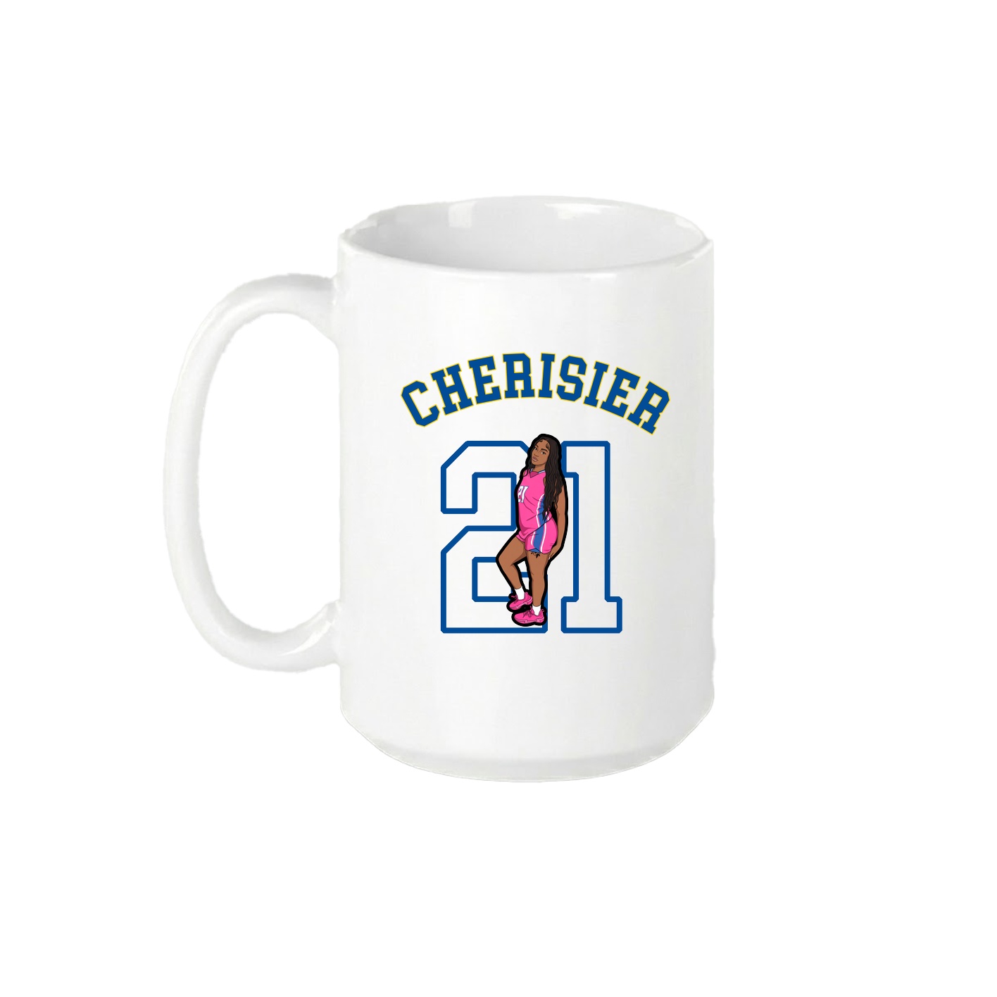 15oz Coffee Mug — Shirsey Arch in White
