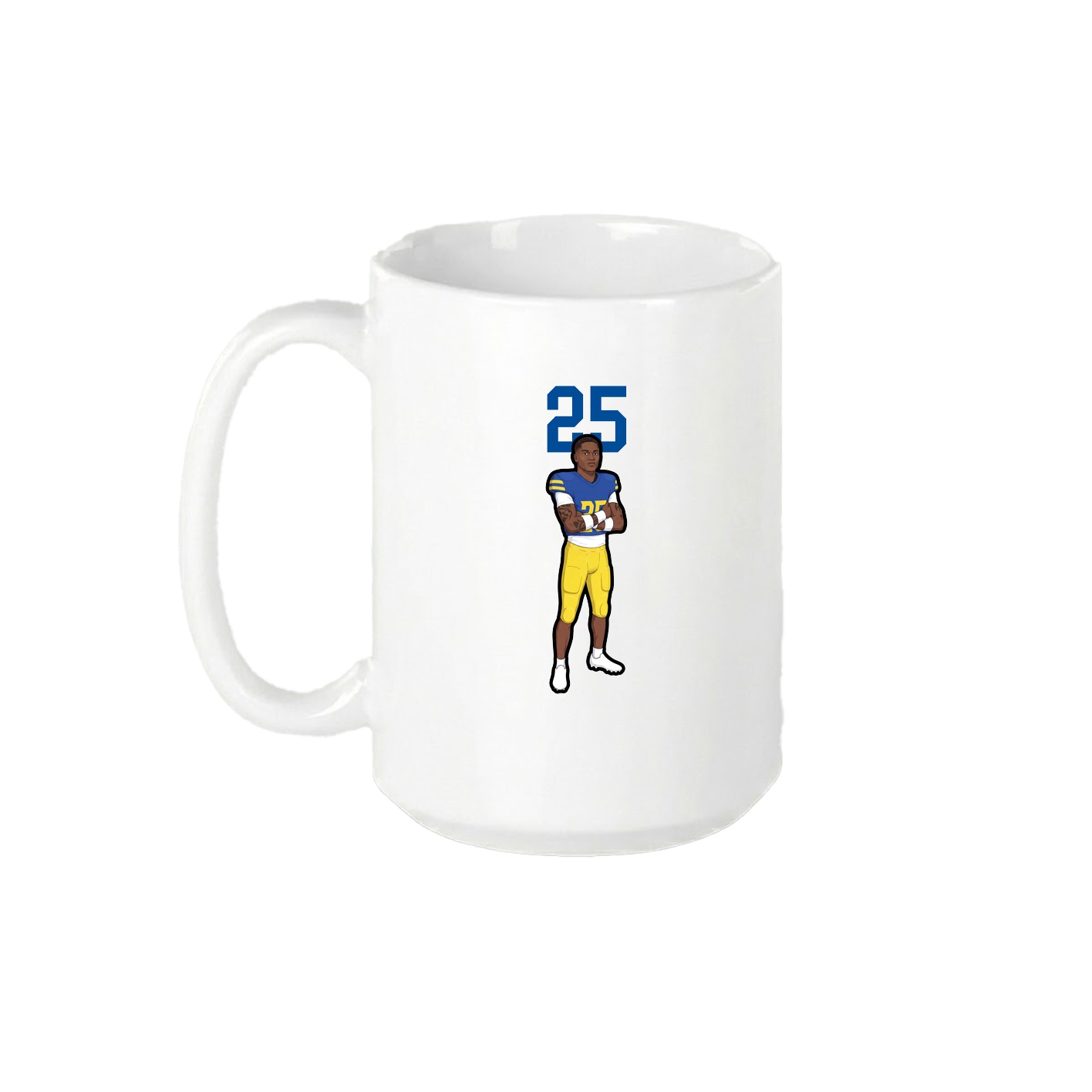 15oz Coffee Mug — Number Top in White
