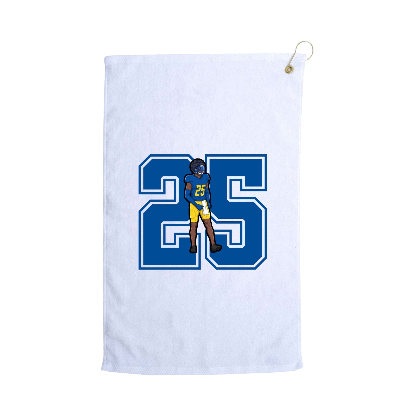 Golf Towel — Number in White