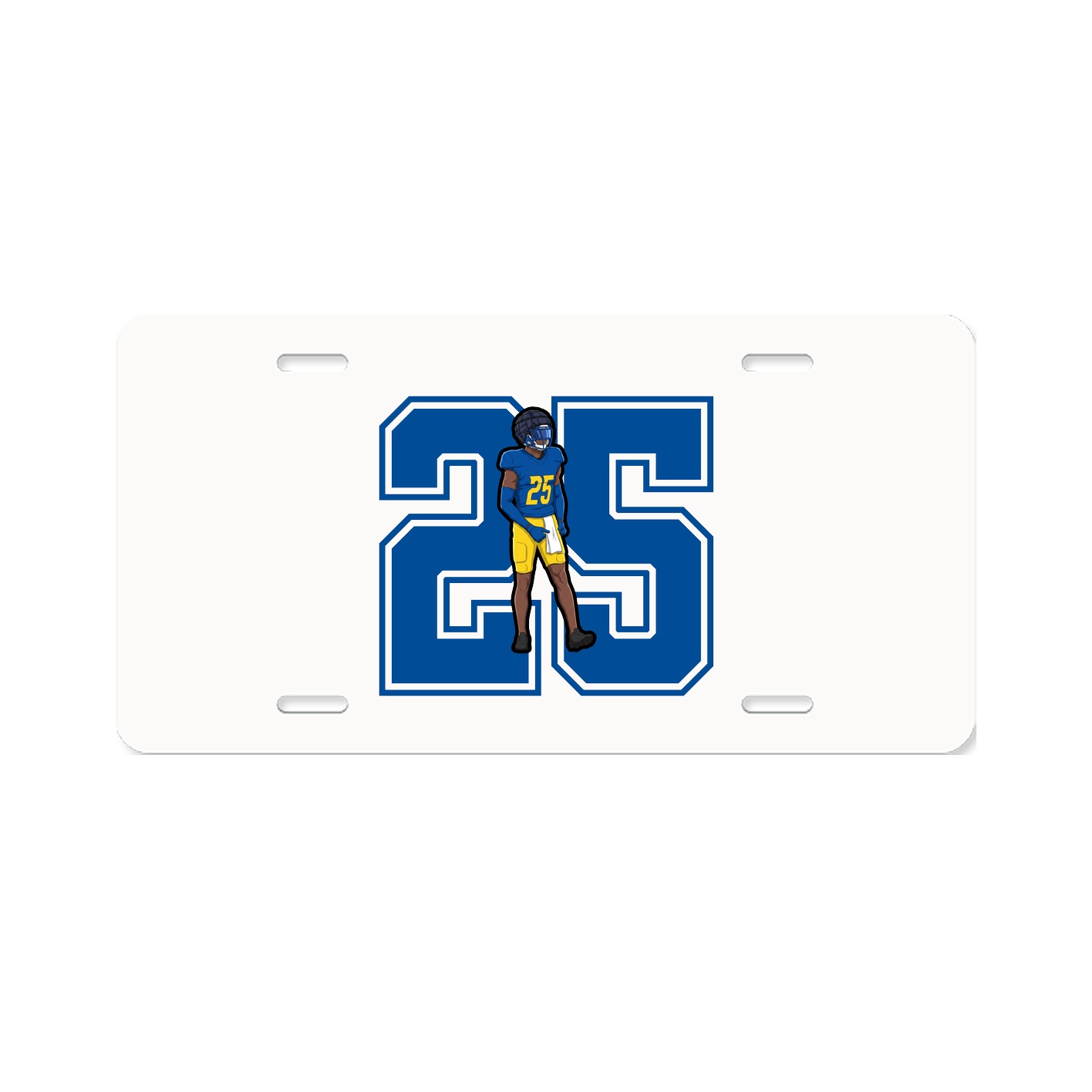 License Plate — Number in Classic