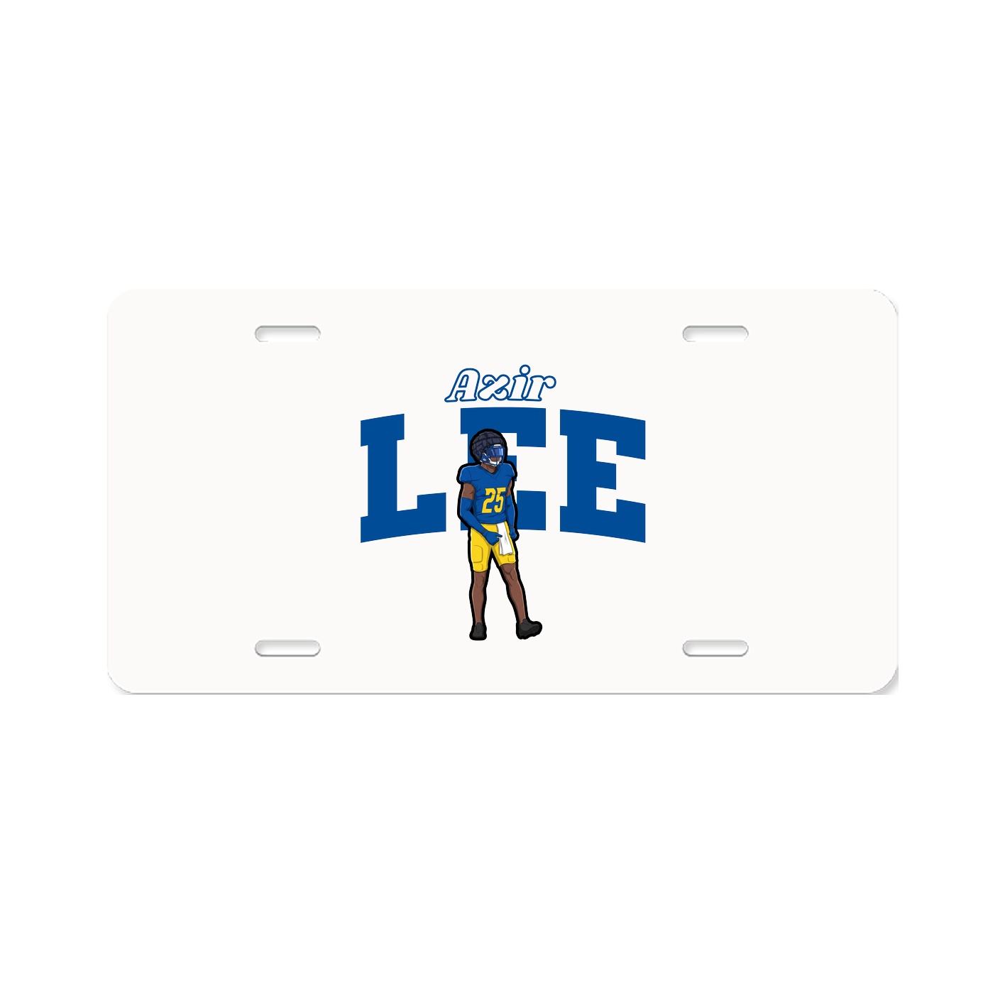 License Plate — Name Arch in Classic