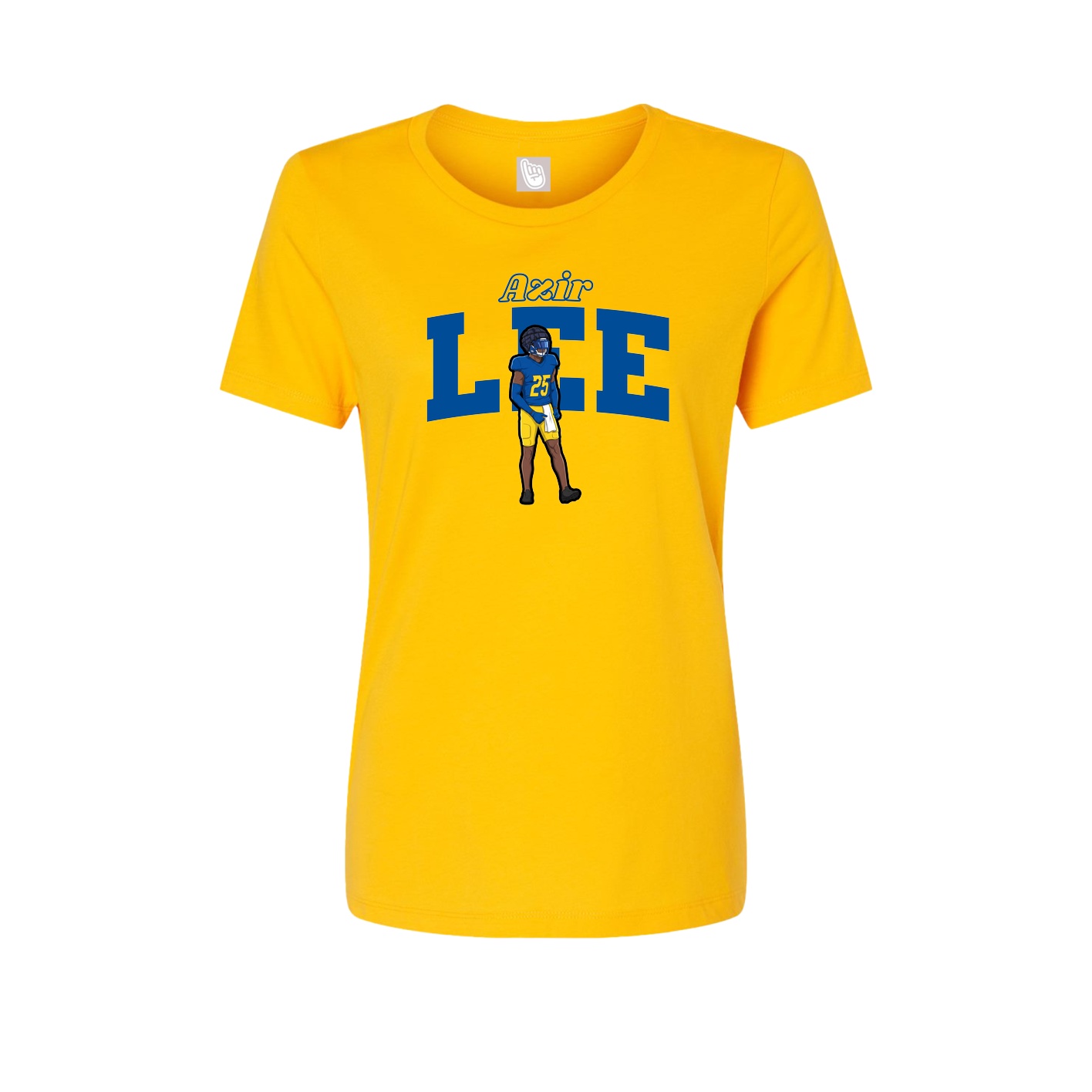 Womens Tee — Name Arch in Gold