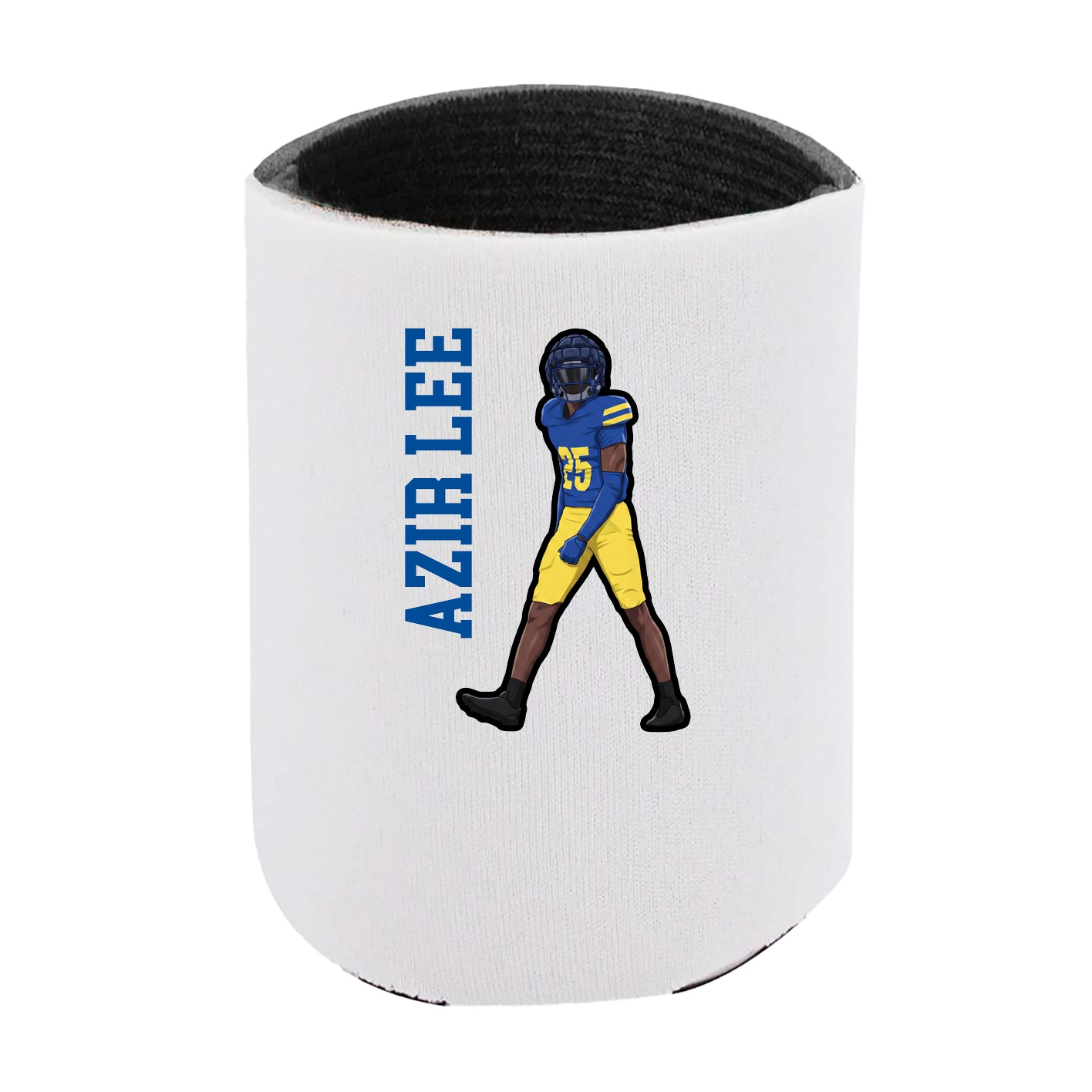 Can Holder — Name Vertical in White