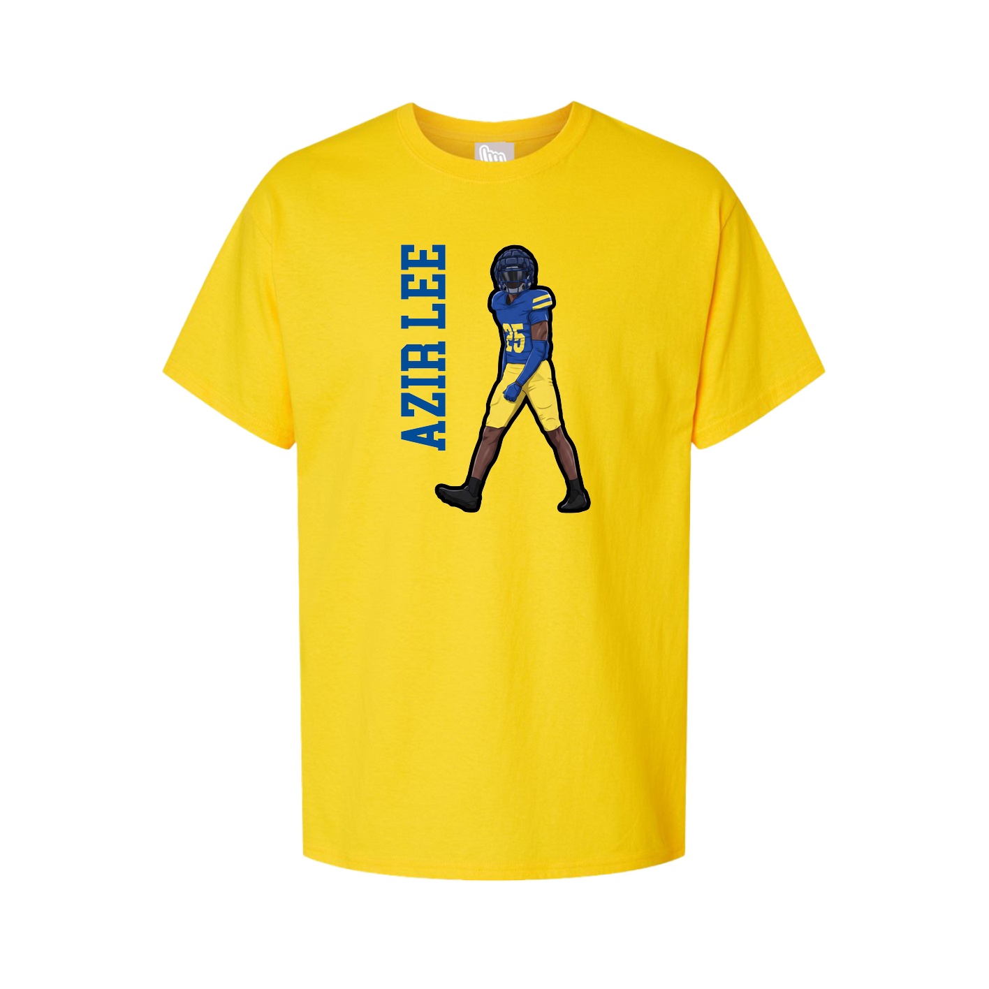 Tee — Name Vertical in Gold