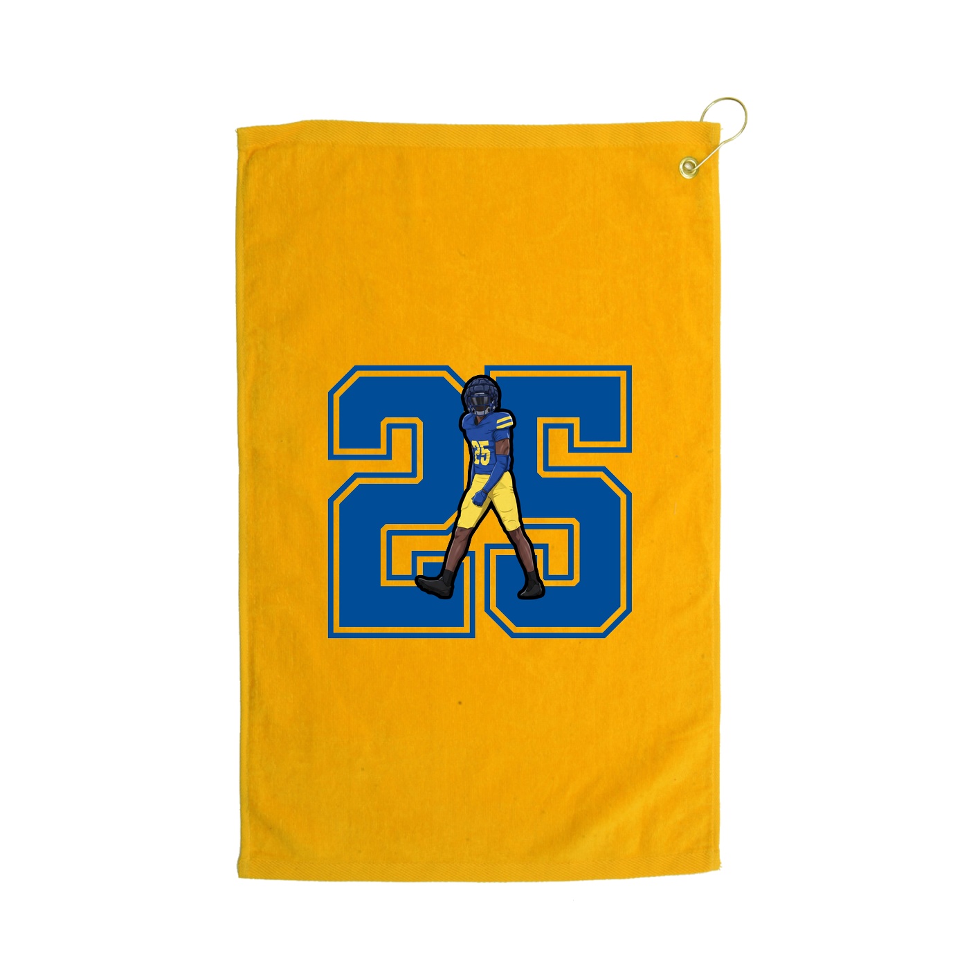 Golf Towel — Number in Gold