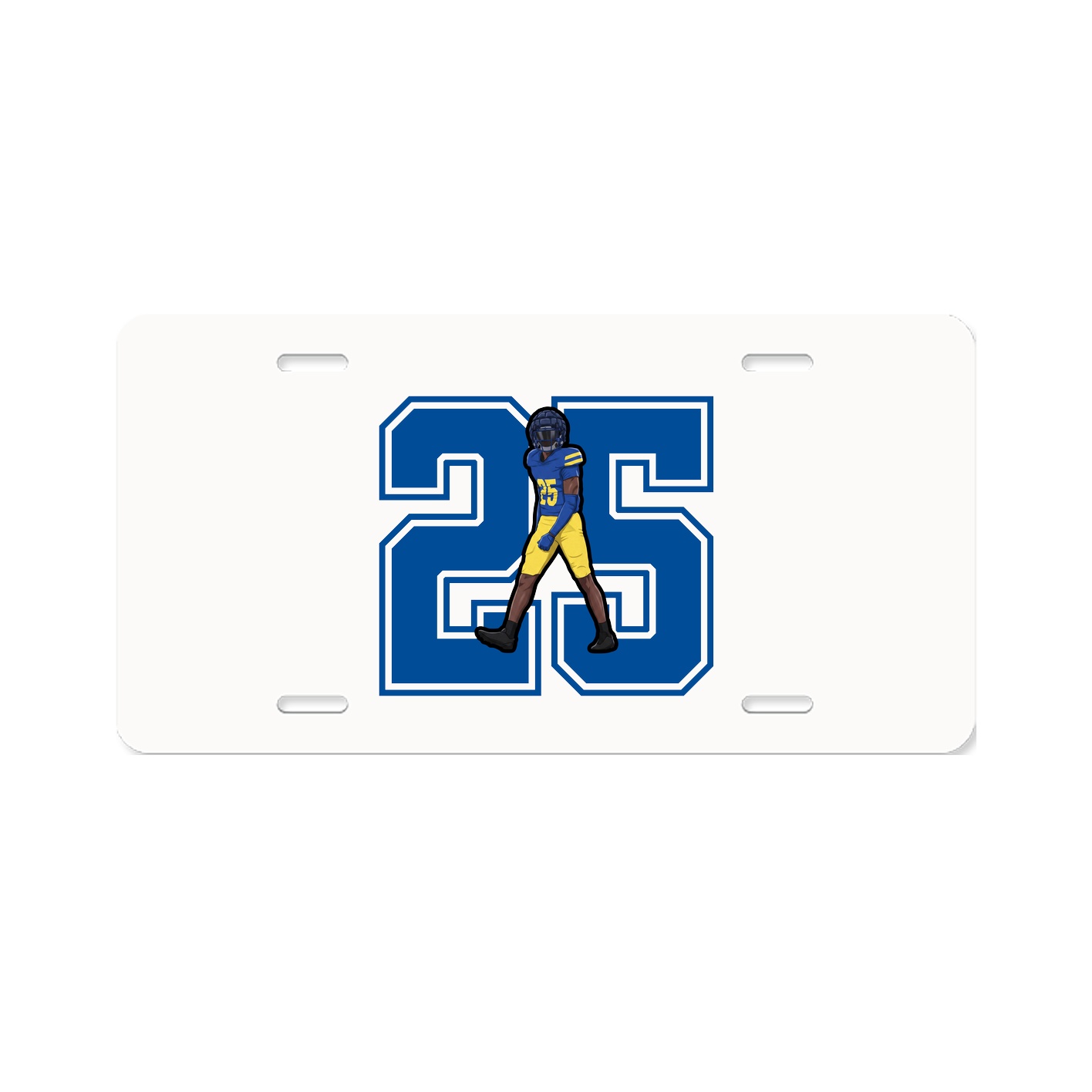 License Plate — Number in Classic