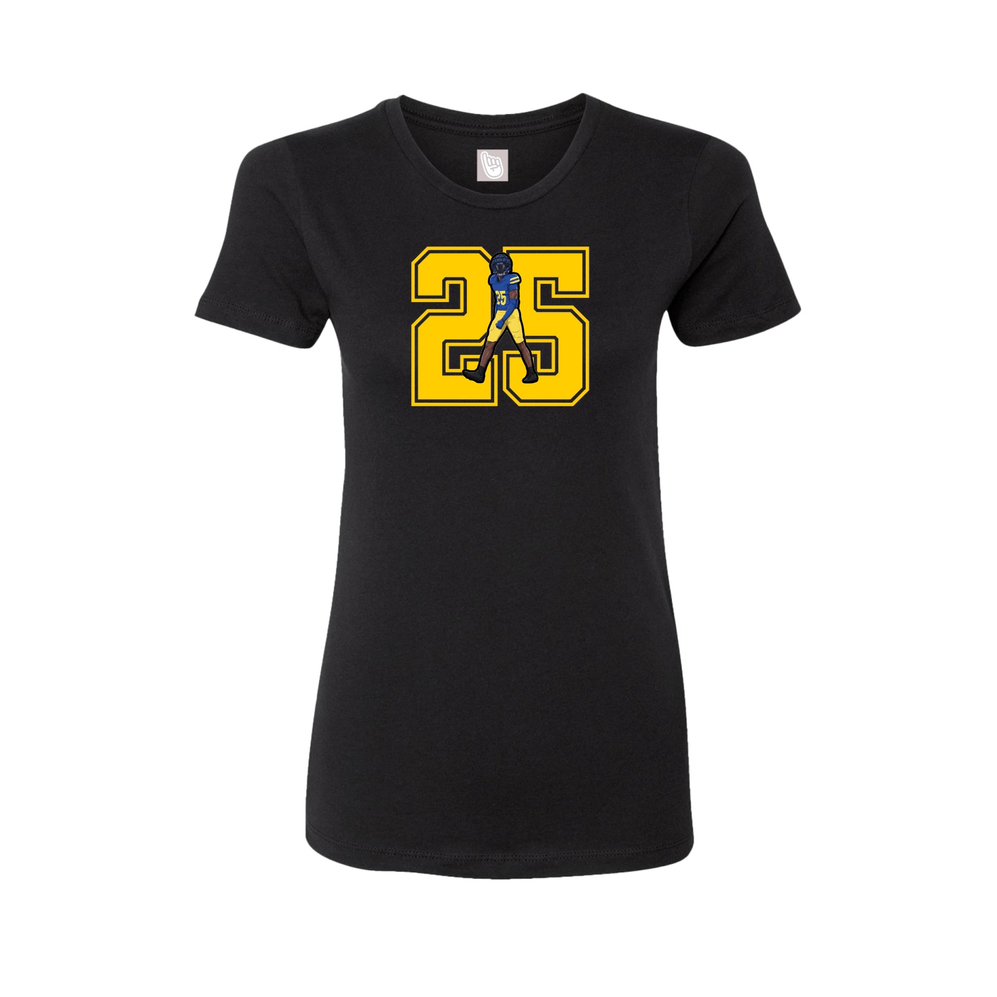 Womens Tee — Number in Black