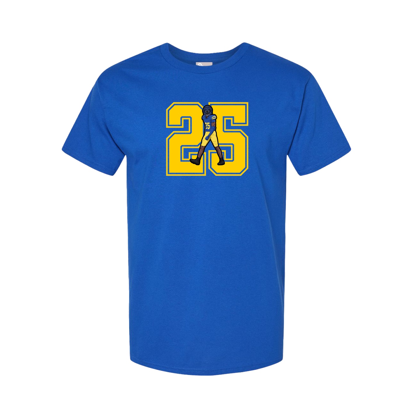 Youth Tee — Number in Royal