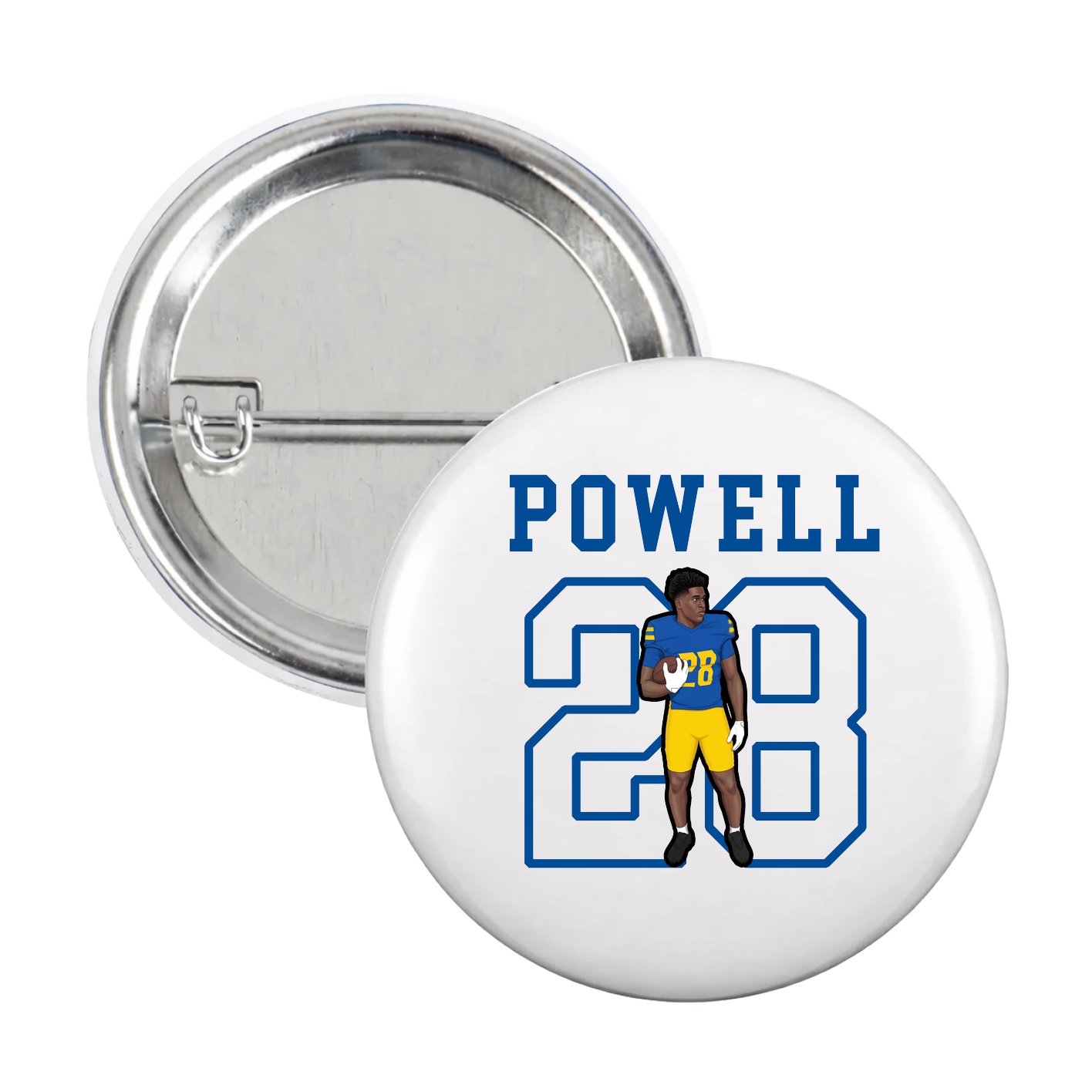 Game Day Button — Shirsey in White