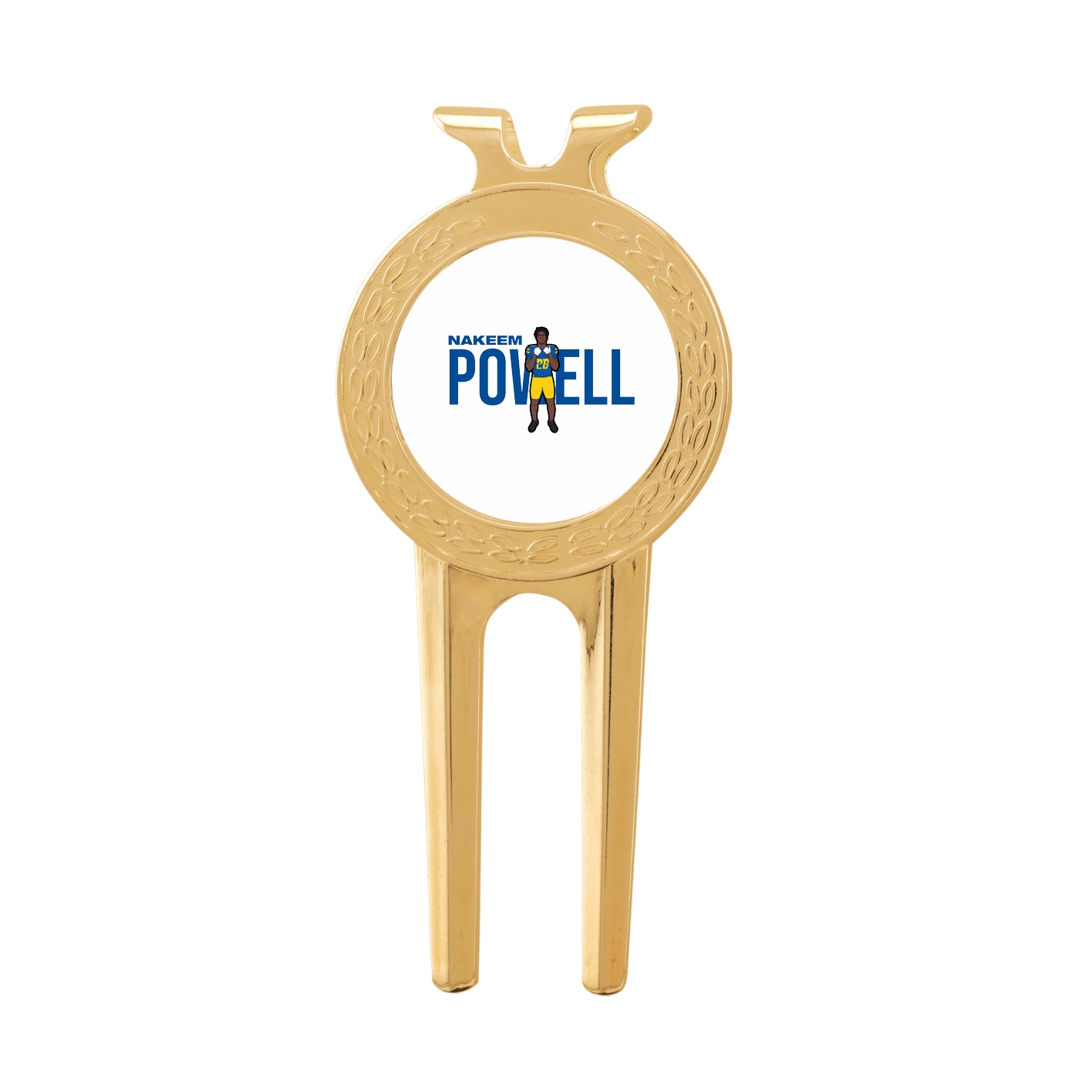 Divot Tool with Ball Marker — Player Name in Classic
