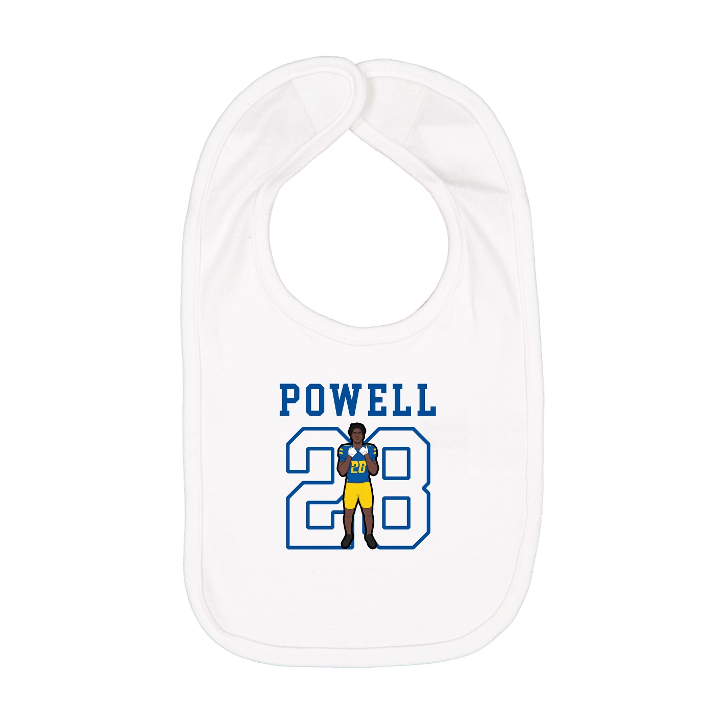 Infant Bib — Shirsey in White