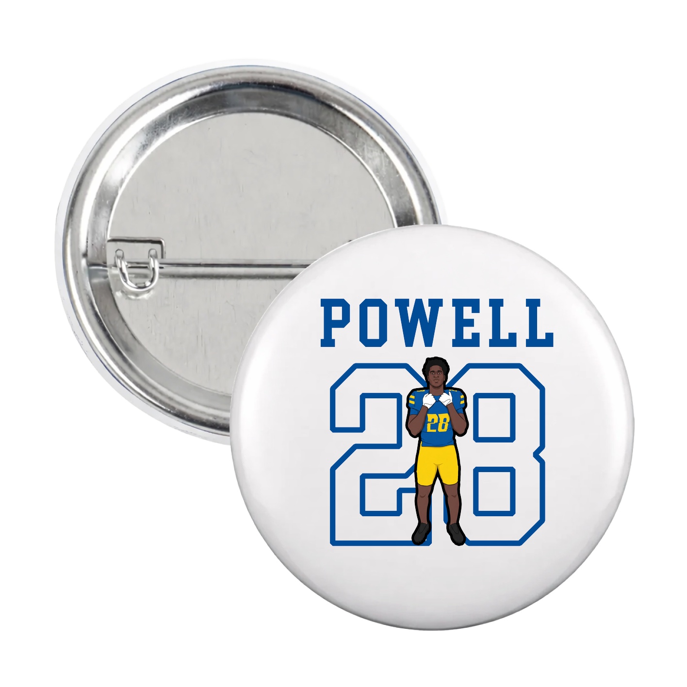 Game Day Button — Shirsey in White