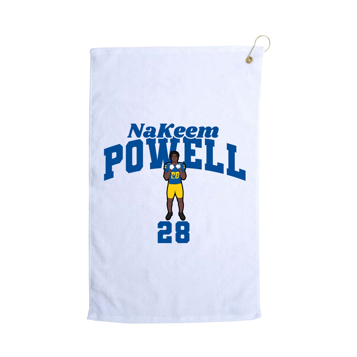 Golf Towel — Signature Arch in White