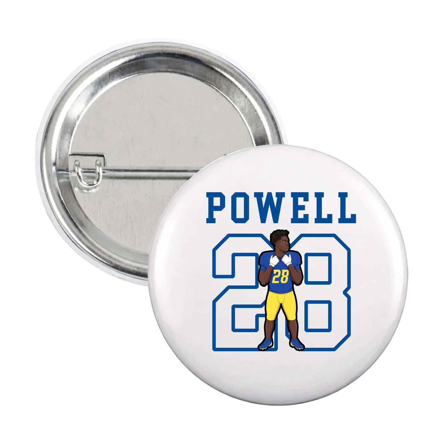 Game Day Button — Shirsey in White