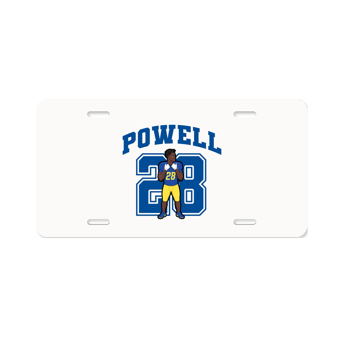 License Plate — Number in Classic