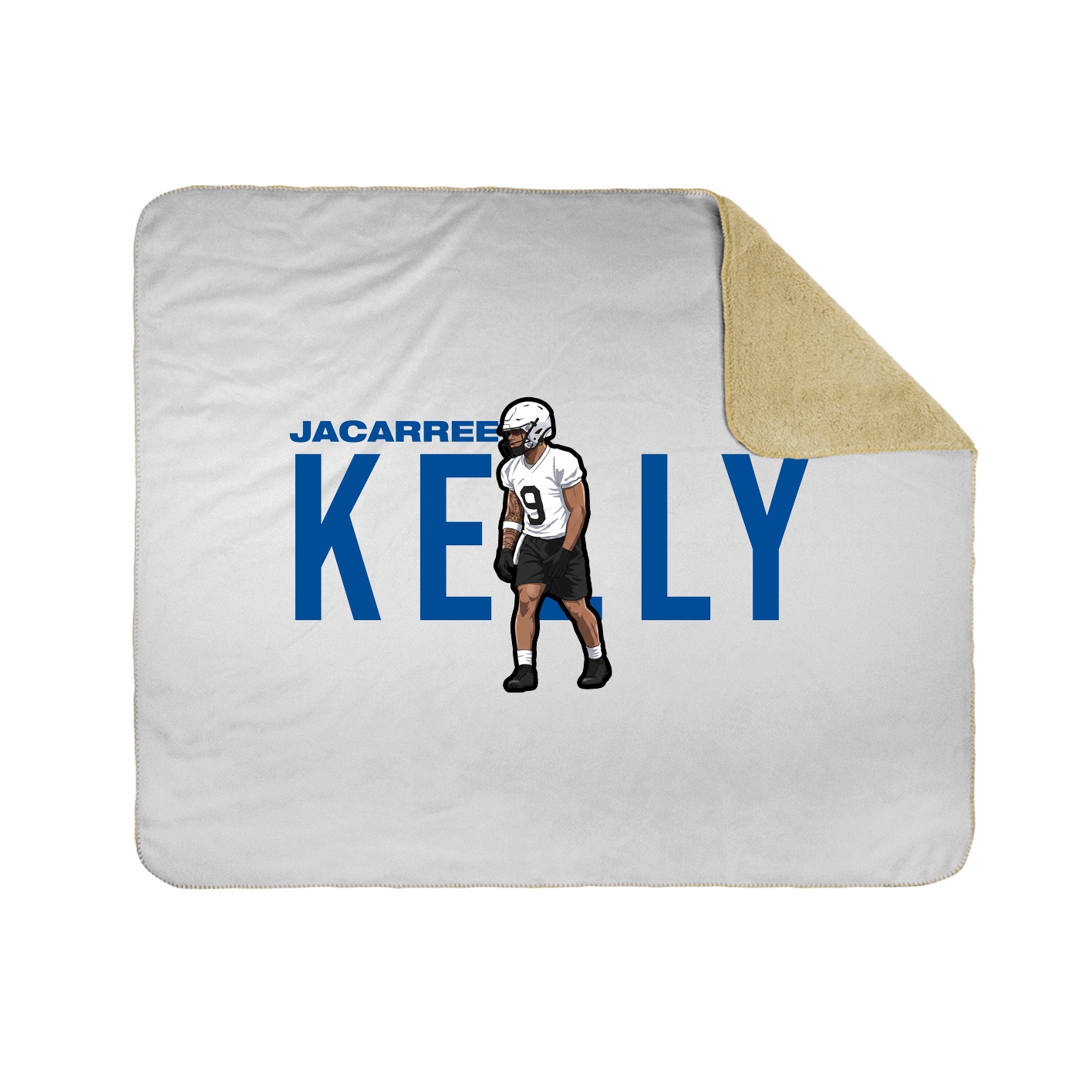 Throw Blanket — Player Name in White