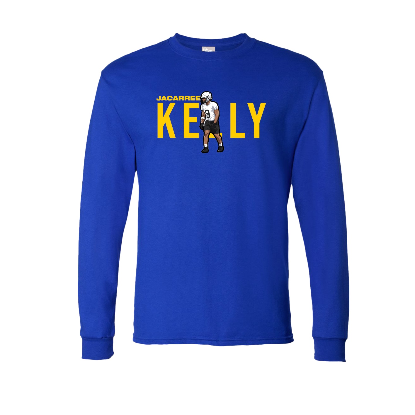 Long Sleeve Tee — Player Name in Royal