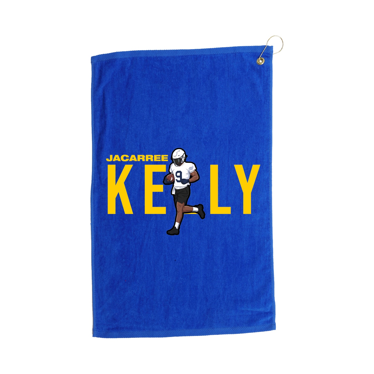 Golf Towel — Player Name in Royal