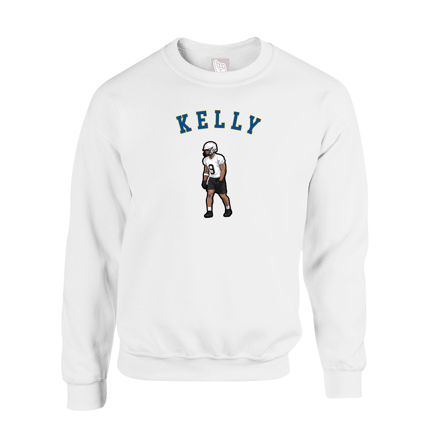 Fleece Crew — Shirsey Arch in White