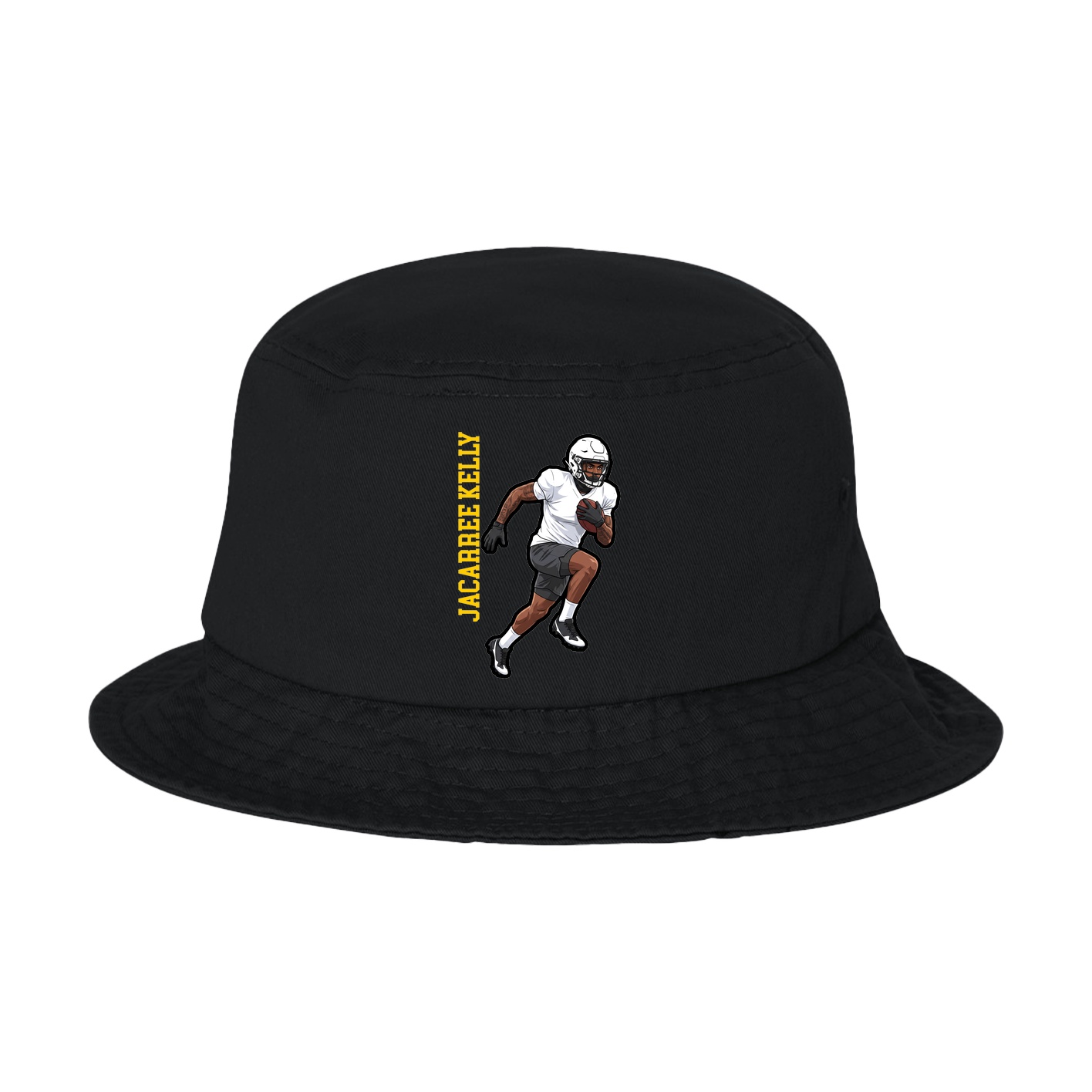 Bucket Cap — Name Vertical in Black
