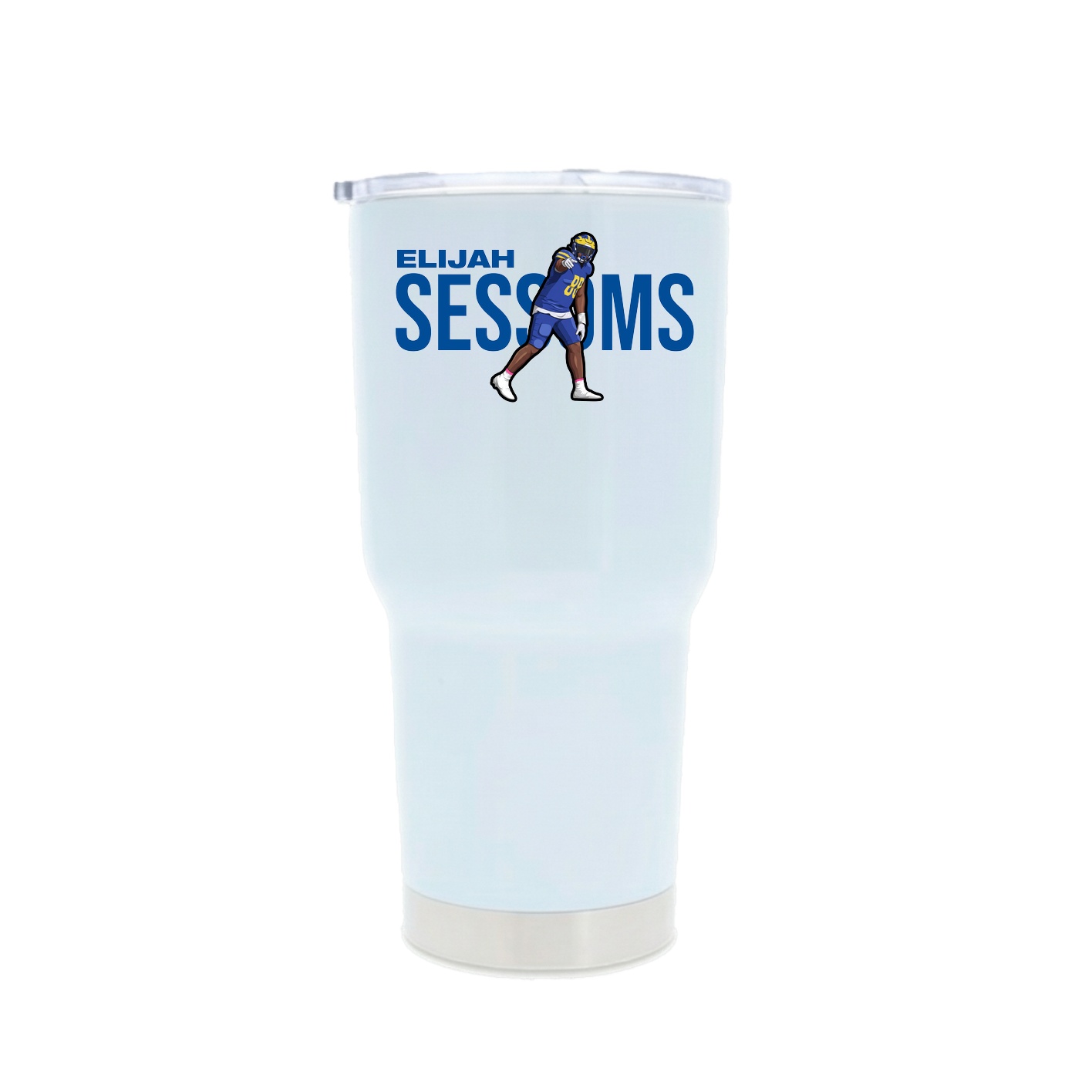 30oz Stainless Steel Tumbler — Player Name in White