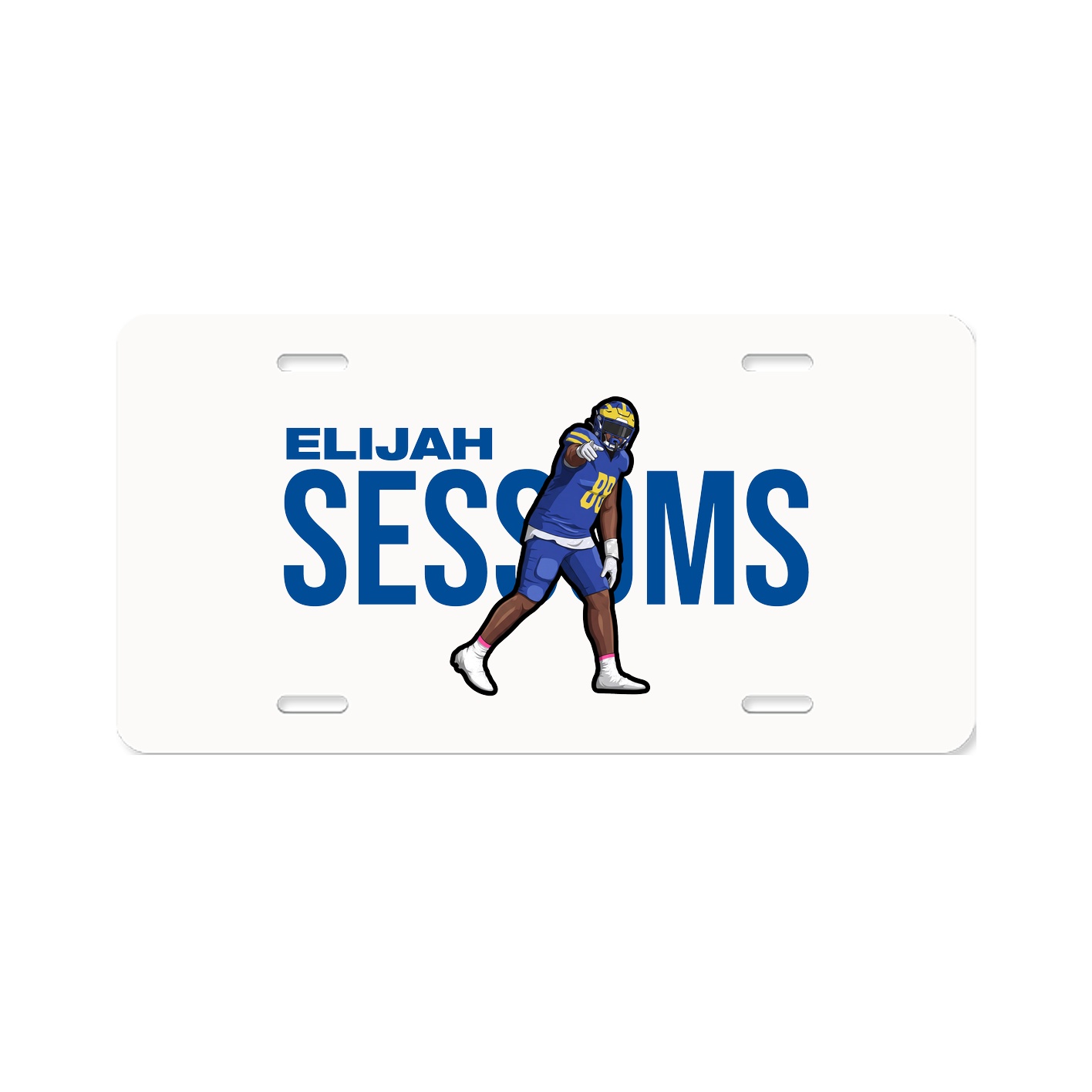 License Plate — Player Name in Classic