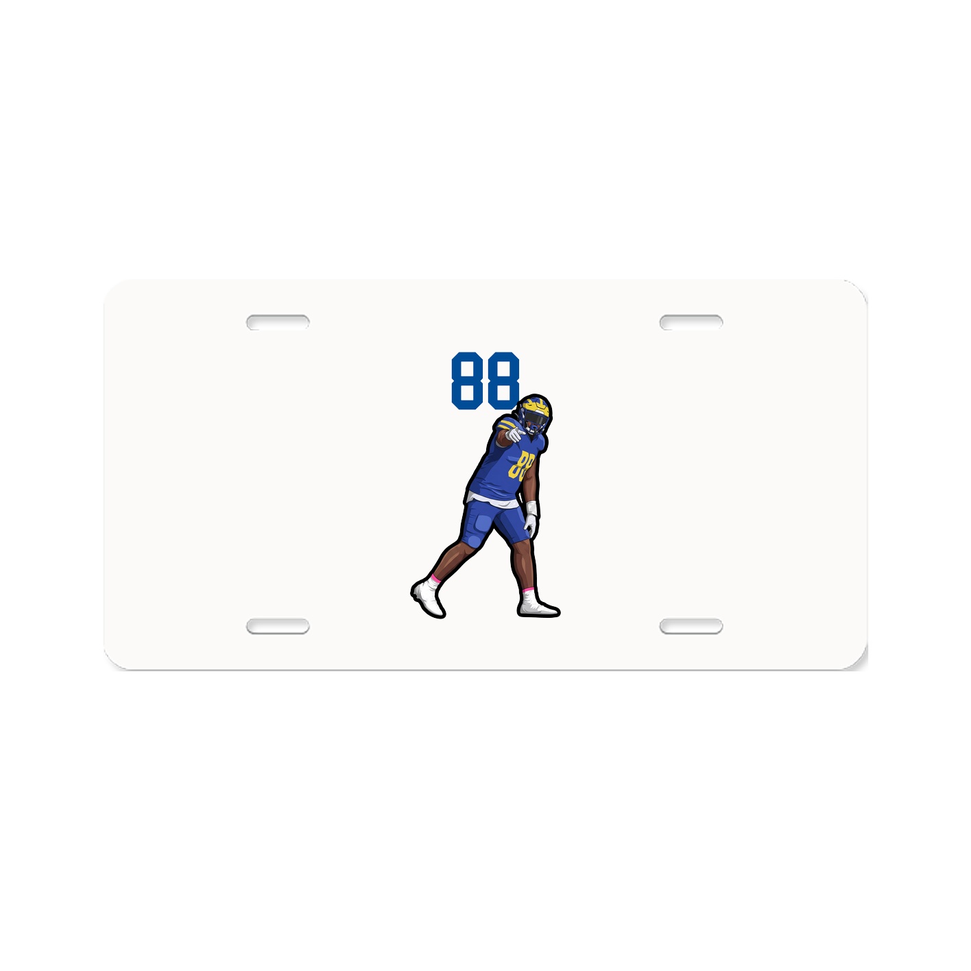 License Plate — Number Top in Classic